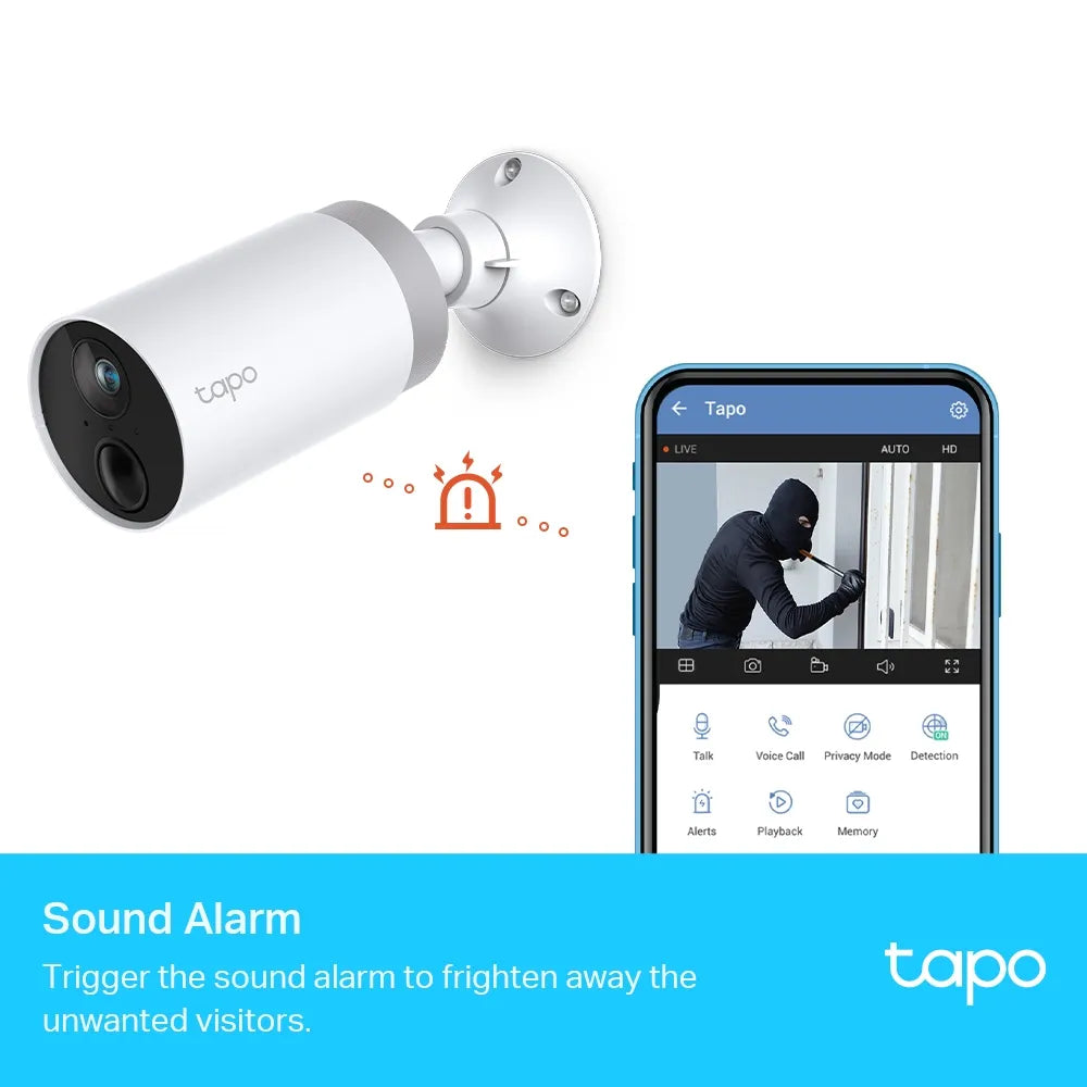 TP-Link Tapo C400S2 Smart Wire-Free Security Camera System, 2-Camera System