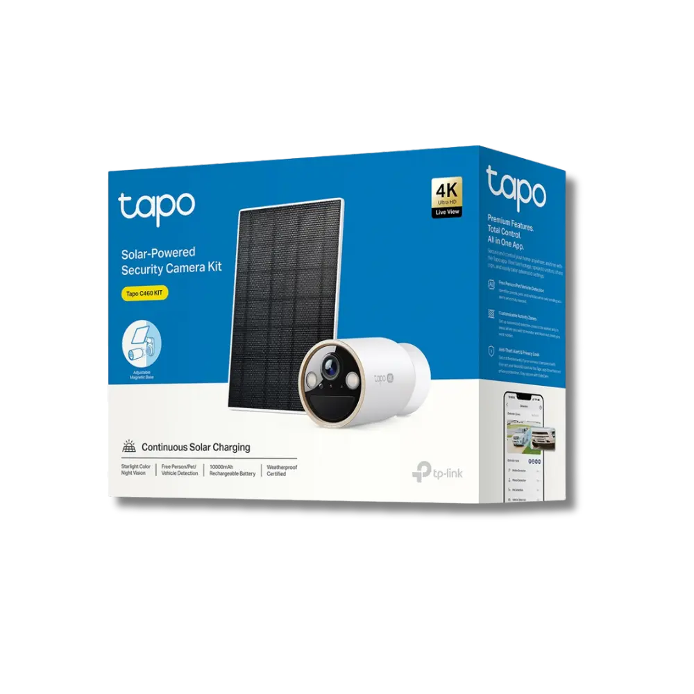TP-Link Tapo C460 KIT 4K 8MP Solar-Powered Dual-Band Security Camera Kit - متجر TT Tab للتقنيات الحديثة
