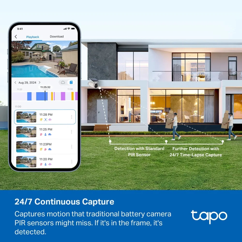 TP-Link Tapo C465 4K 8MP Battery-Powered Outdoor Security Camera with Built-In Solar Panel - متجر TT Tab للتقنيات الحديثة