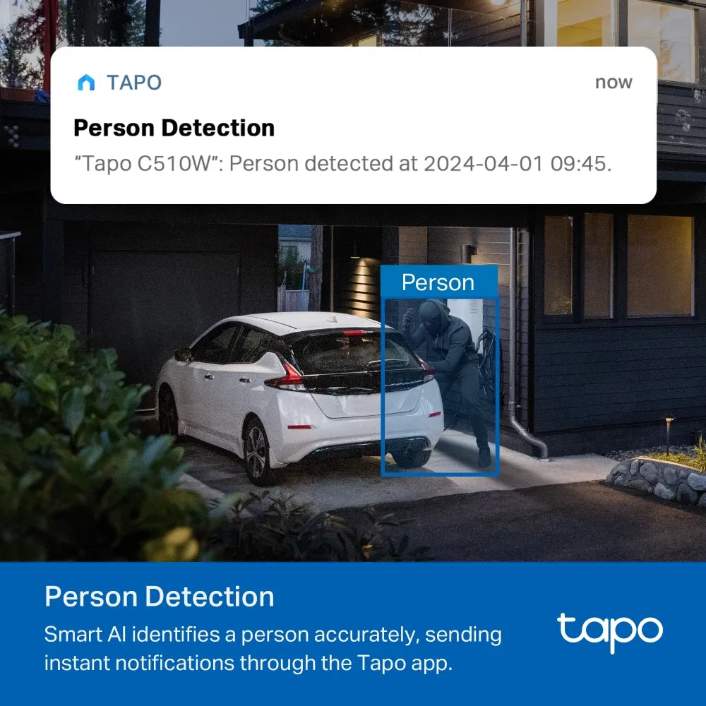 TP-Link Tapo C510W Outdoor Pan/Tilt Security WiFi Camera - متجر TT Tab للتقنيات الحديثة