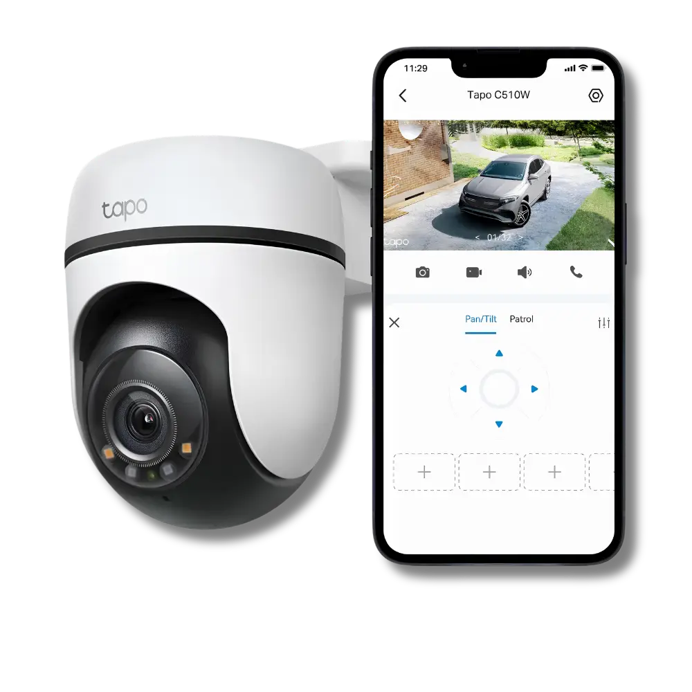 TP-Link Tapo C510W Outdoor Pan/Tilt Security WiFi Camera - متجر TT Tab للتقنيات الحديثة