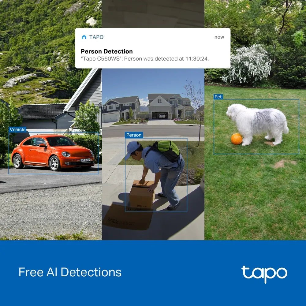 TP-Link Tapo C560WS 4K 8MP Outdoor Pan/Tilt Wi-Fi 6 Security Camera with Facial Recognition - متجر TT Tab للتقنيات الحديثة