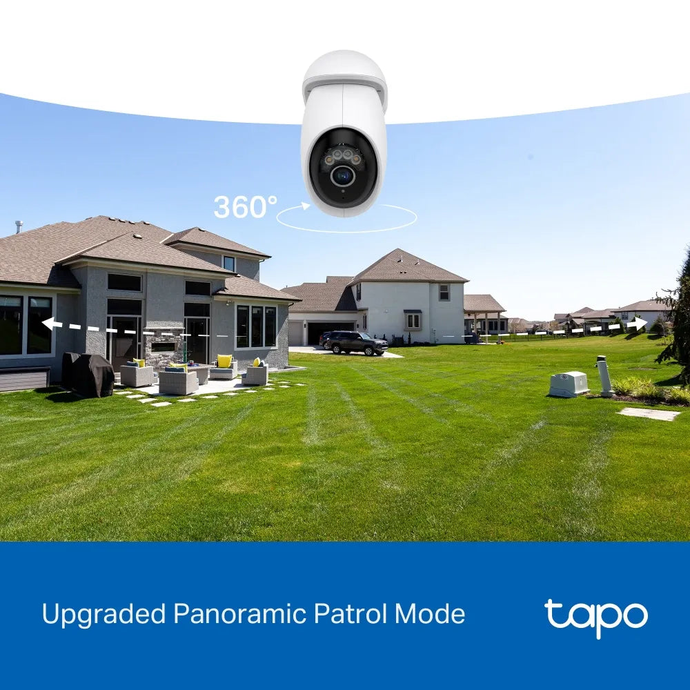 TP-Link Tapo C560WS 4K 8MP Outdoor Pan/Tilt Wi-Fi 6 Security Camera with Facial Recognition - متجر TT Tab للتقنيات الحديثة
