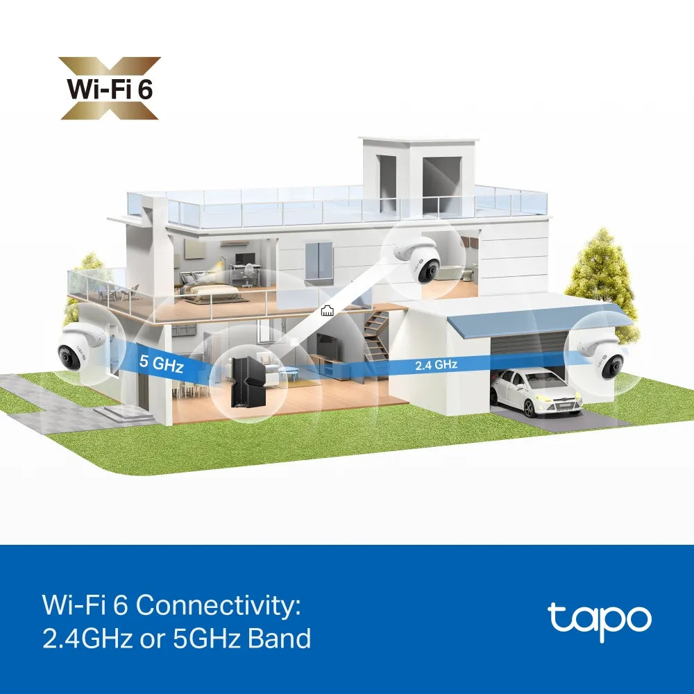 TP-Link Tapo C560WS 4K 8MP Outdoor Pan/Tilt Wi-Fi 6 Security Camera with Facial Recognition - متجر TT Tab للتقنيات الحديثة