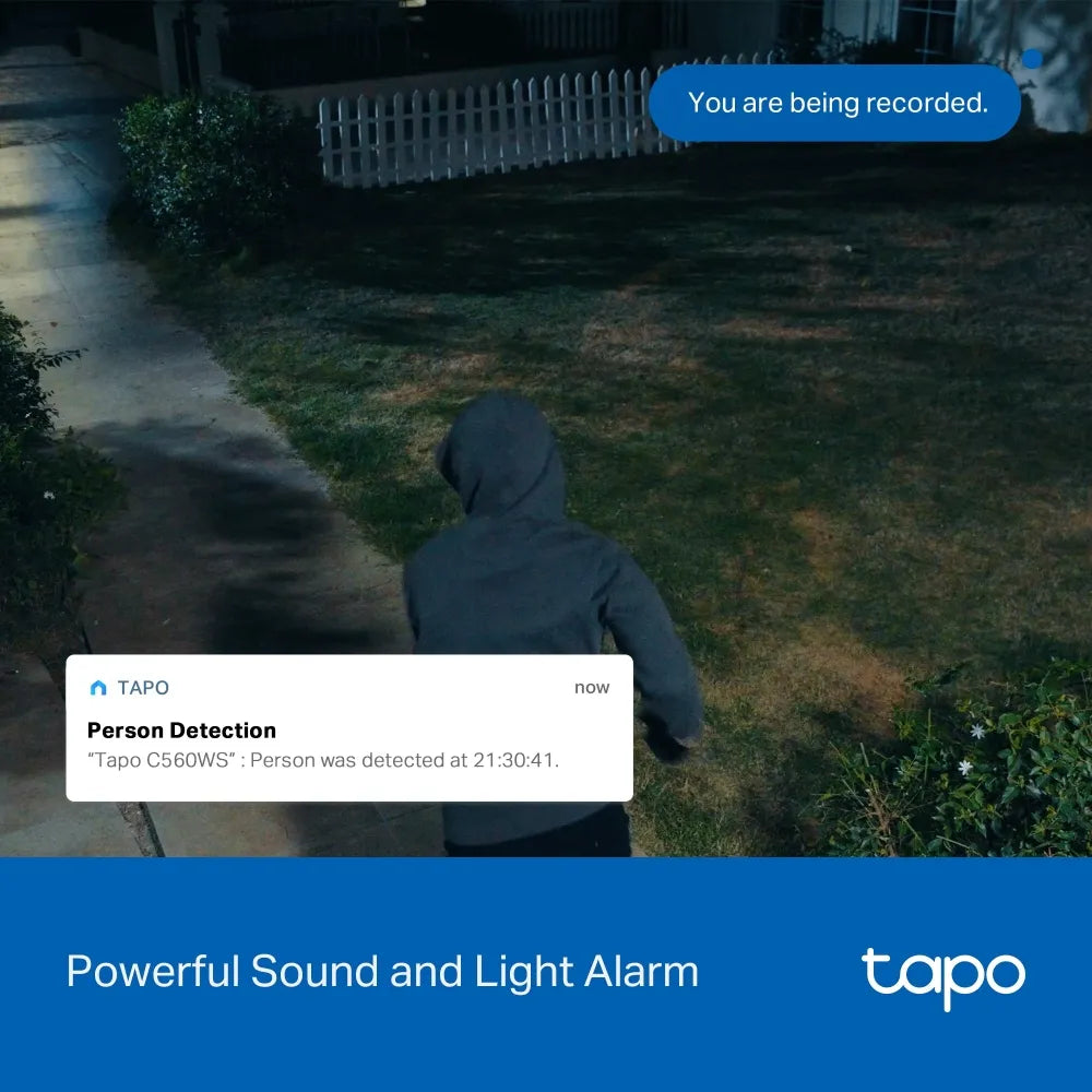TP-Link Tapo C560WS 4K 8MP Outdoor Pan/Tilt Wi-Fi 6 Security Camera with Facial Recognition - متجر TT Tab للتقنيات الحديثة