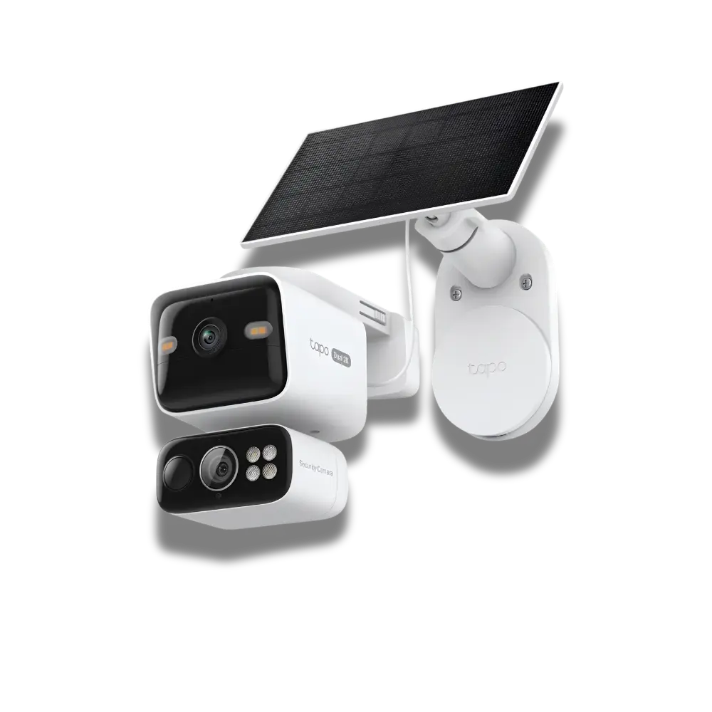 TP-Link Tapo C645D KIT Solar-Powered Dual-Lens Pan/Tilt Security Camera Kit - متجر TT Tab للتقنيات الحديثة