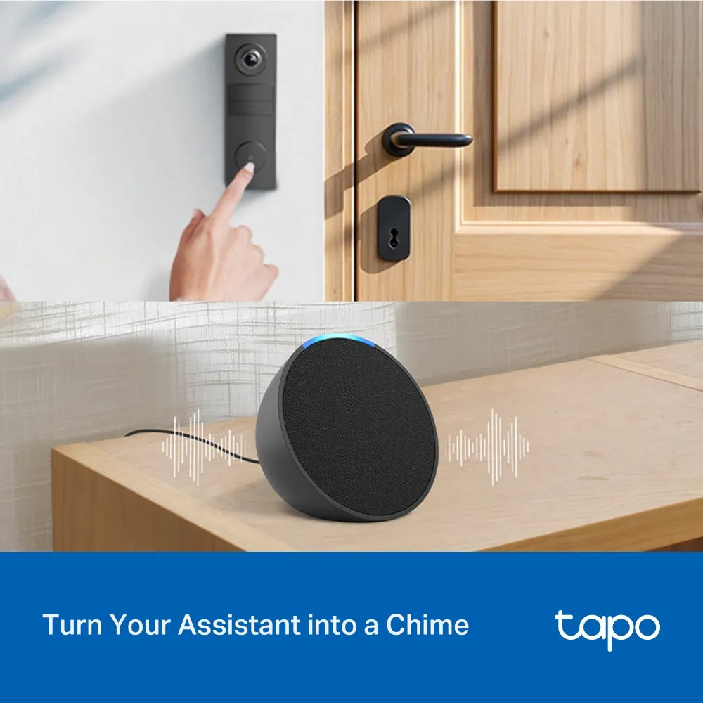 TP-Link Tapo D205 2K 3MP Wire-Free Smart Video Doorbell Mini - متجر TT Tab للتقنيات الحديثة