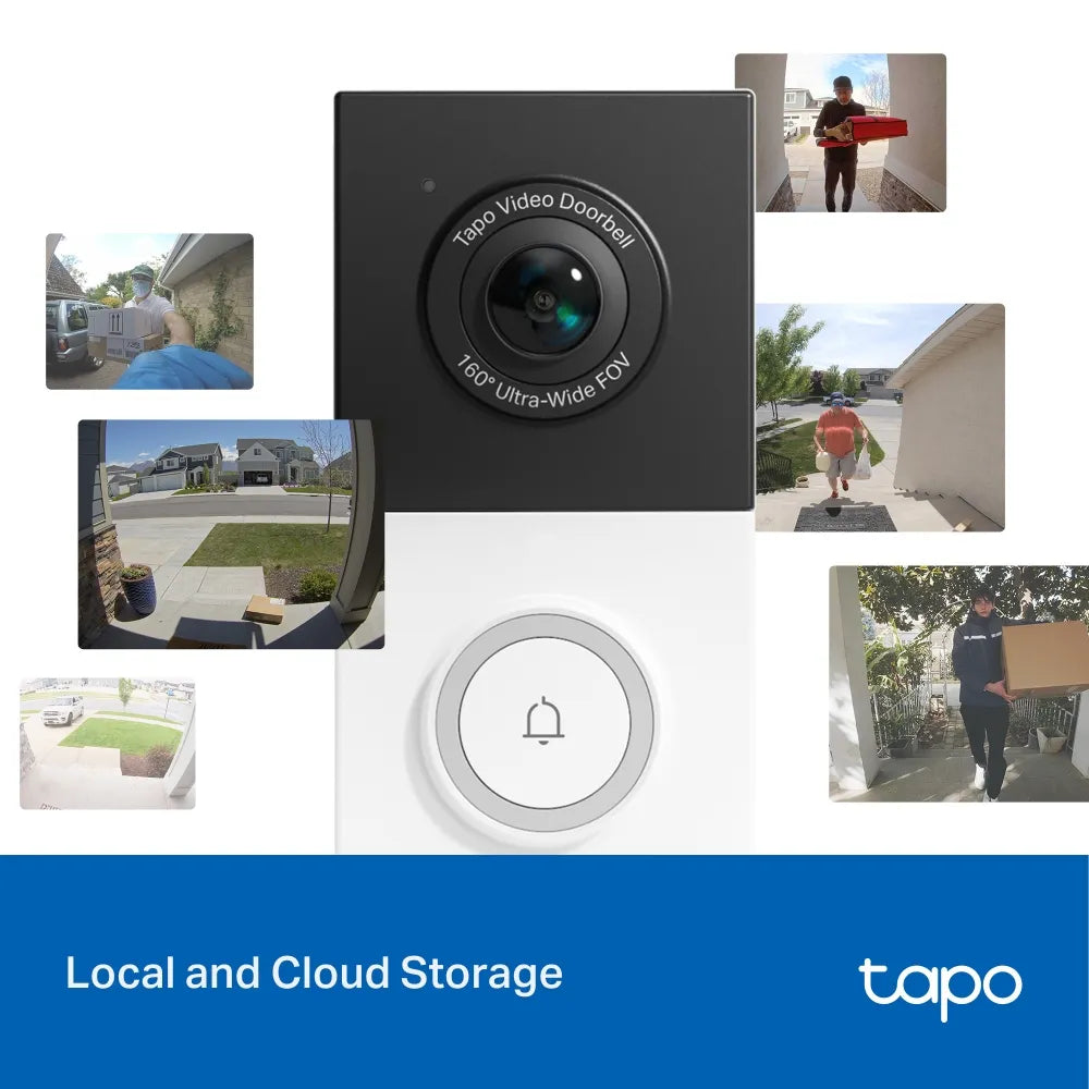 TP-Link Tapo D210 2K 3MP Wire-Free Smart Video Doorbell with Wi-Fi Chime and Color Night Vision - متجر TT Tab للتقنيات الحديثة