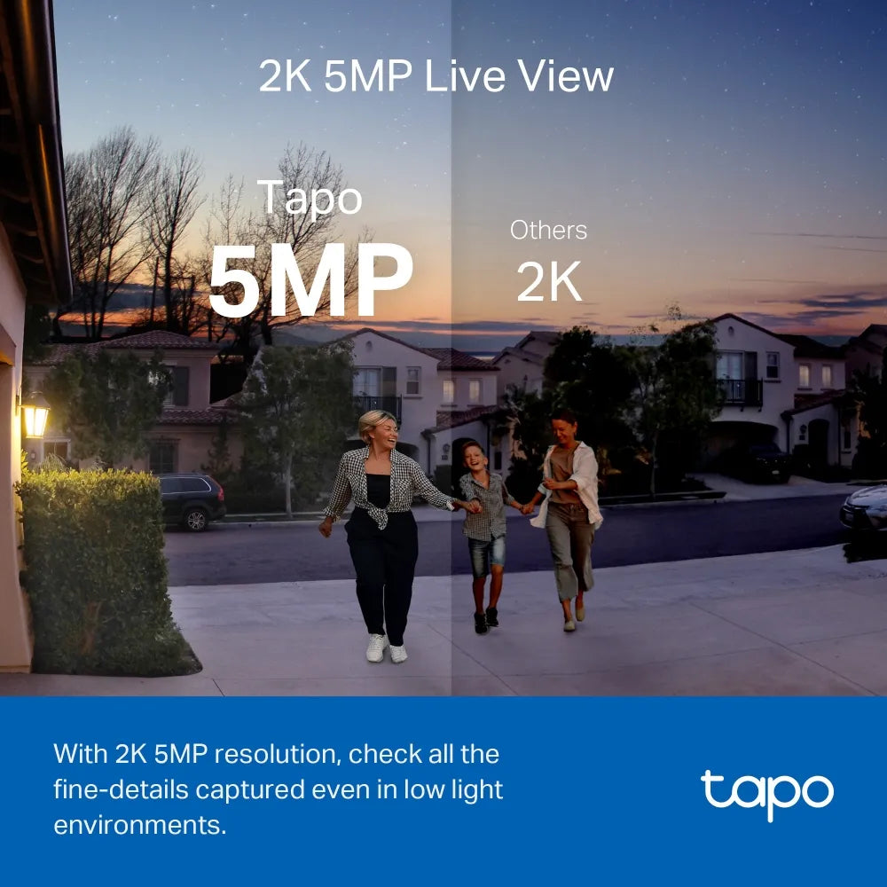 TP-Link Tapo D230S1 2K 5MP Smart Battery Video Doorbell Camera Kit with H200 Hub - متجر TT Tab للتقنيات الحديثة