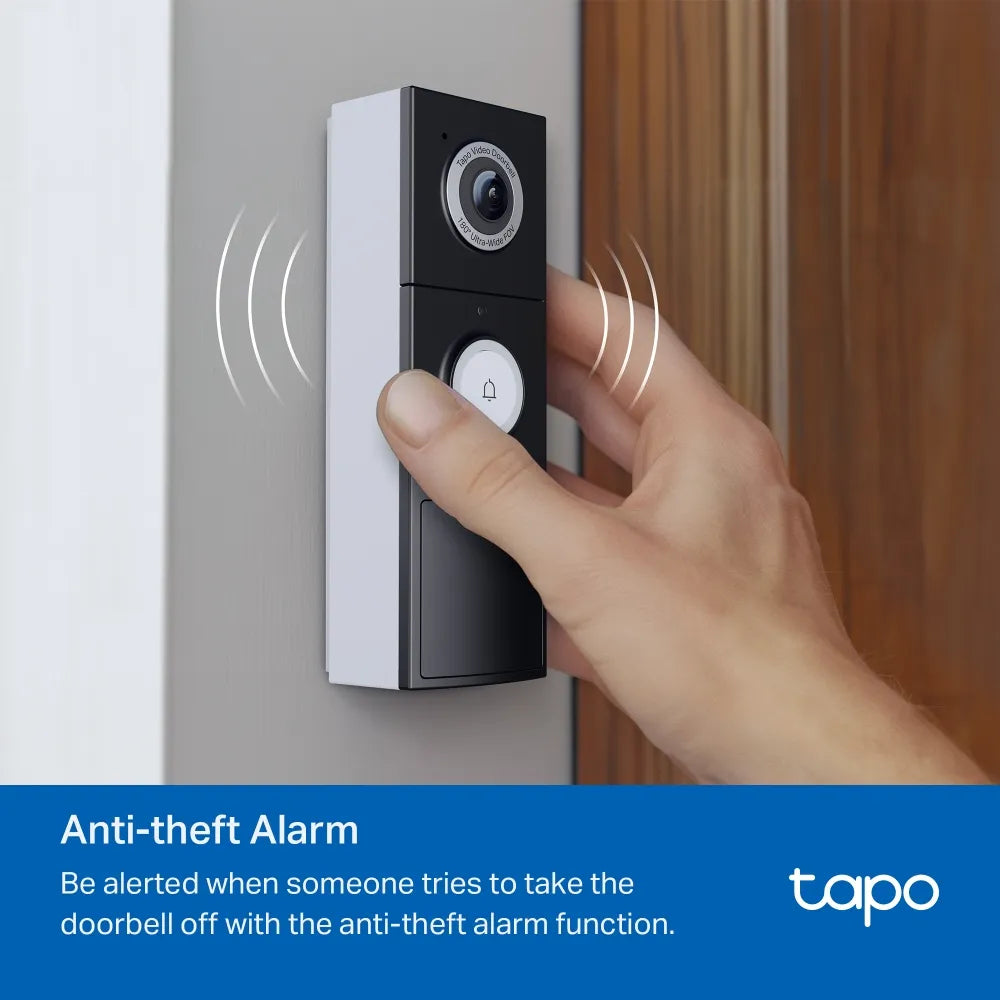 TP-Link Tapo D235 2K 5MP Battery & Wired Smart Video Doorbell with Wi-Fi Chime - متجر TT Tab للتقنيات الحديثة