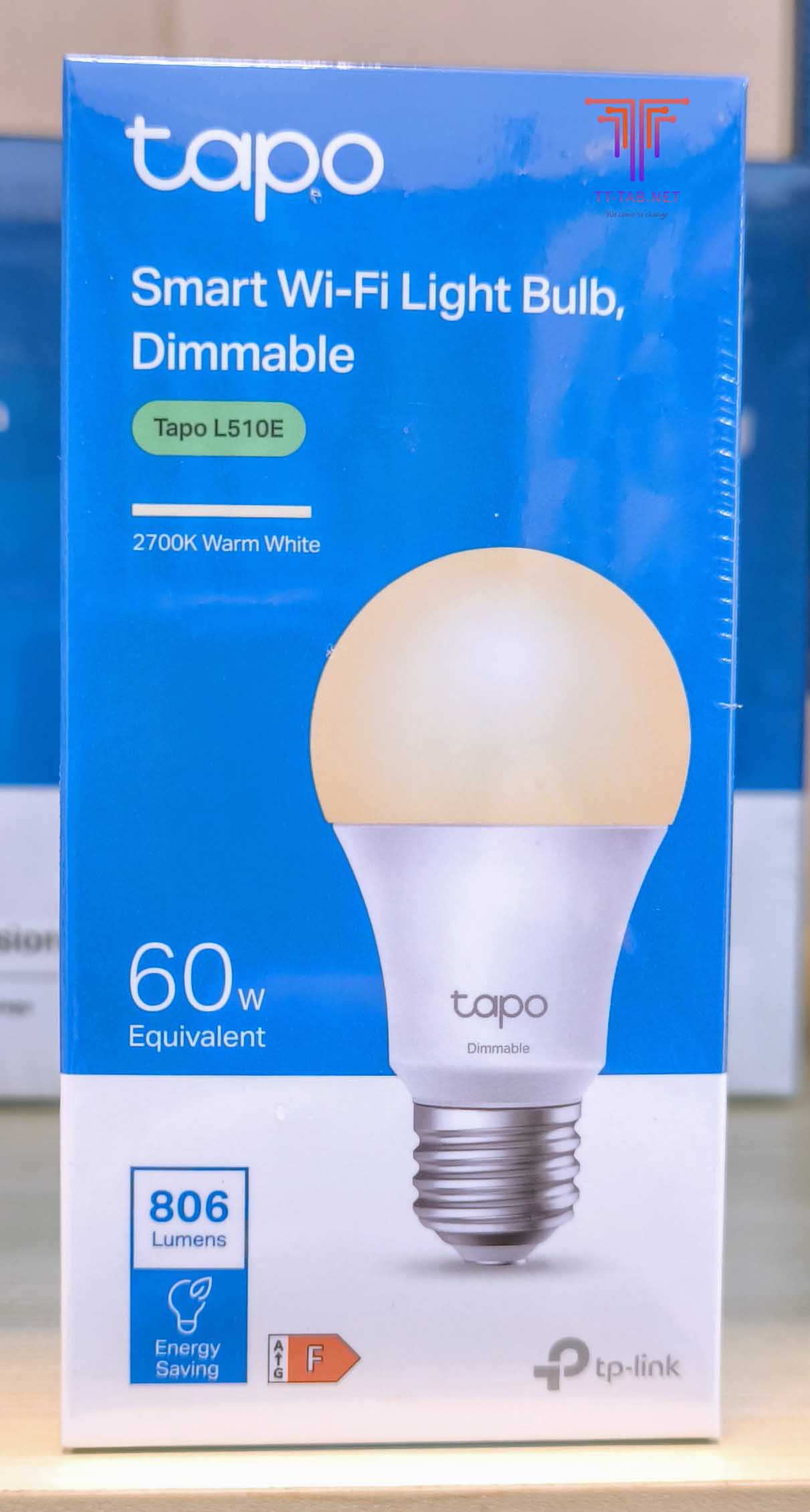 TP-Link Tapo L510E Smart Wi-Fi Light Bulb, Dimmable