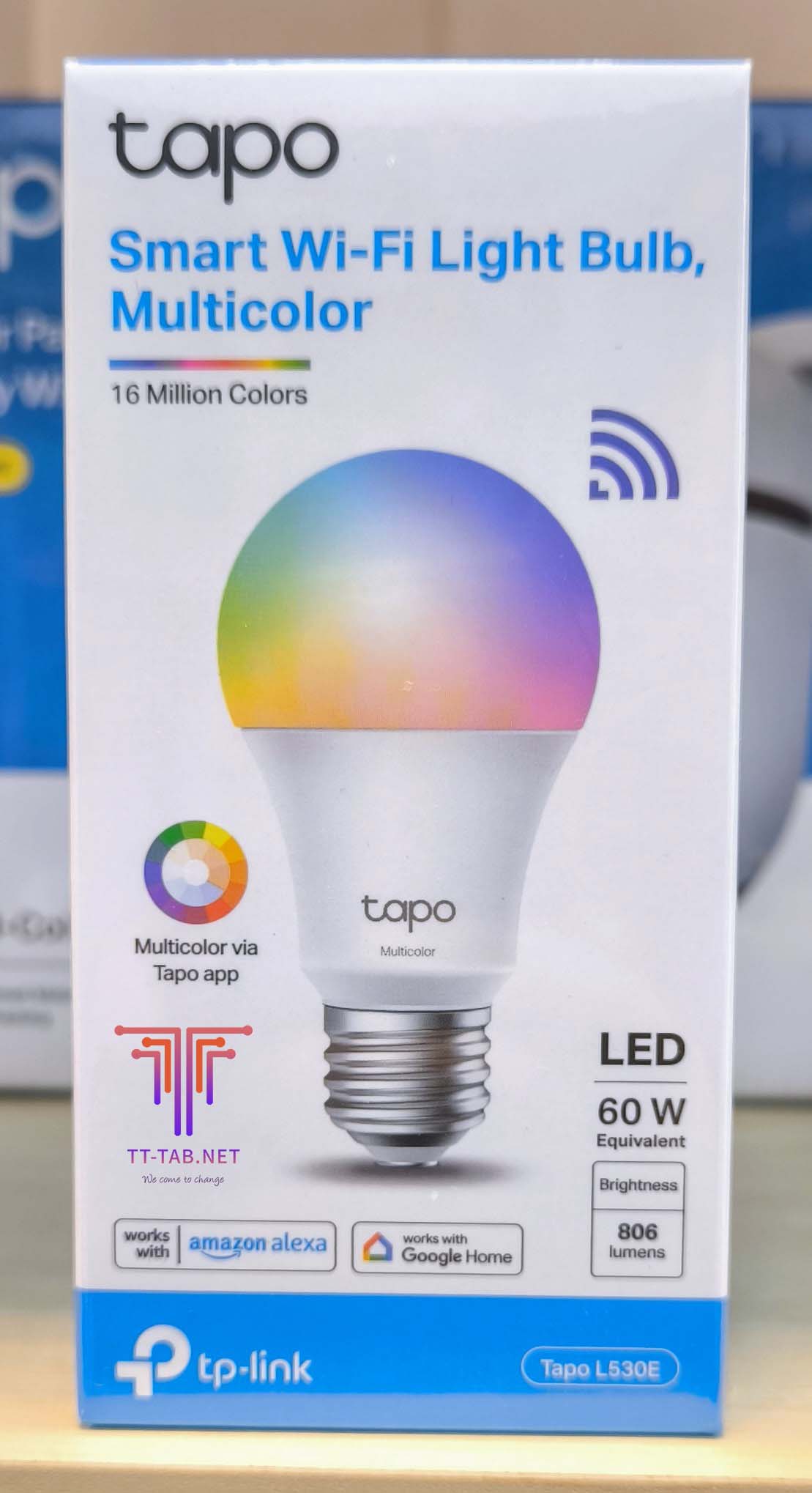 TP-Link Tapo L530E Smart Wi-Fi Light Bulb, Multicolor