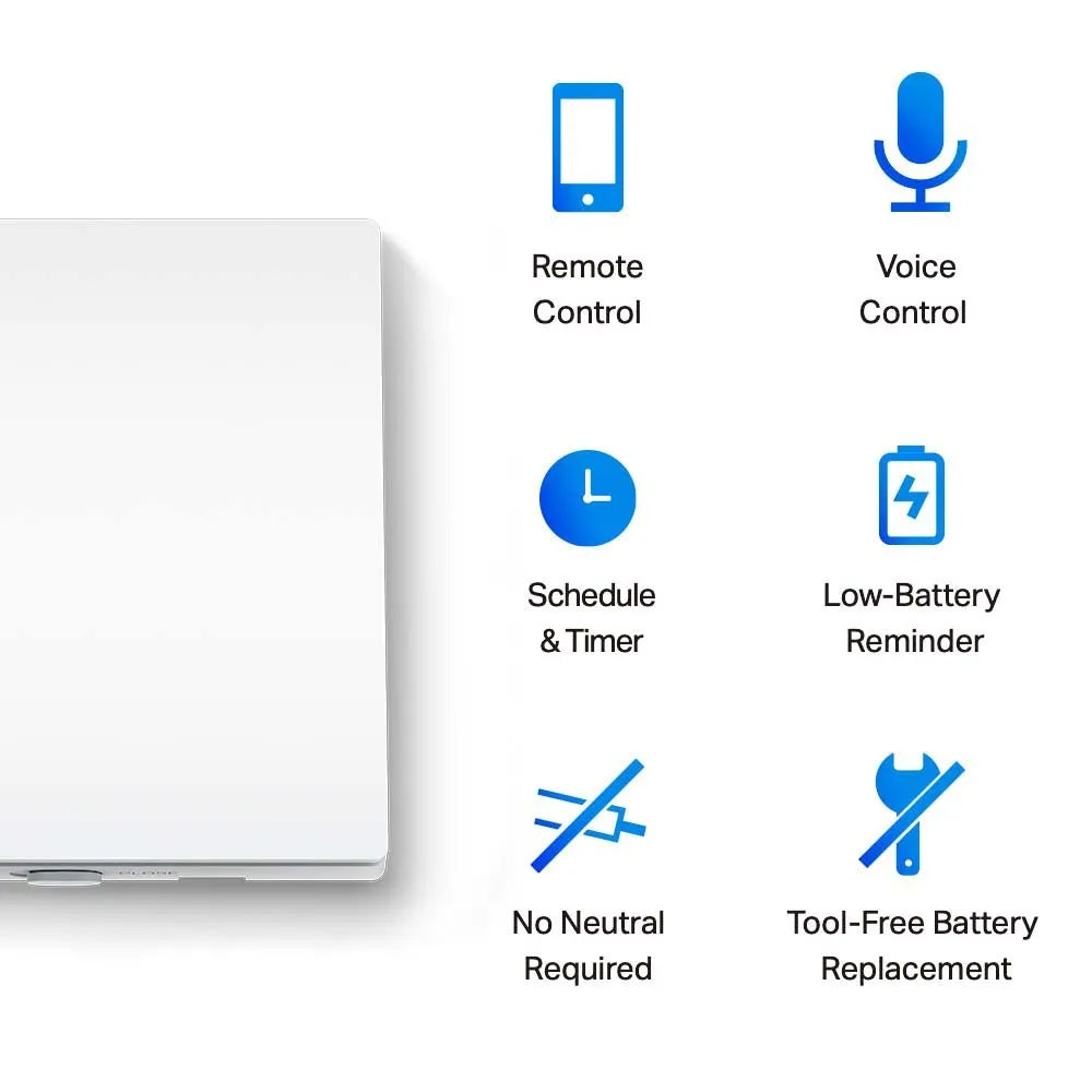 TP-Link Tapo S210 Smart Light Switch, 1-Gang 1-Way - للتقنيات الحديثة TT TAB متجر
