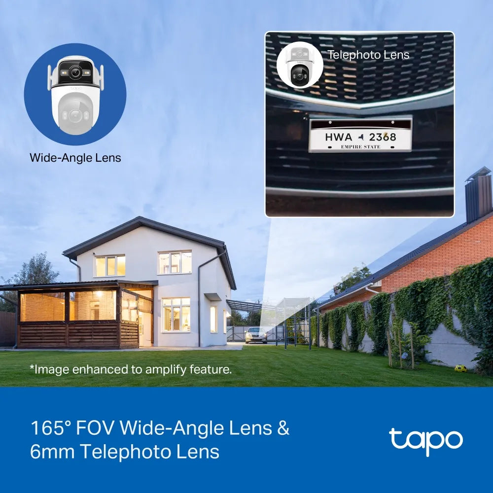 TP-Link Tapo TC47 Dual-Lens 2K 3MP Outdoor Pan/Tilt Security Wi-Fi 6 Camera - متجر TT Tab للتقنيات الحديثة