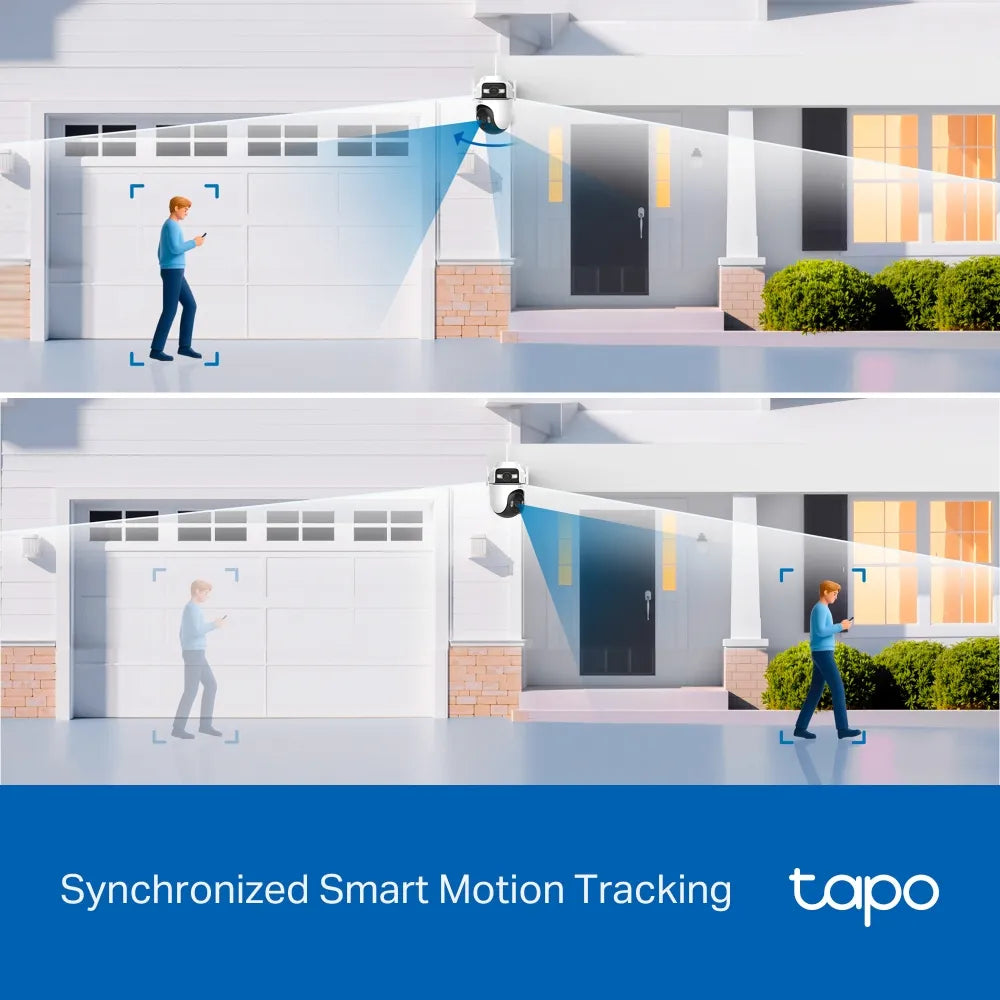 TP-Link Tapo TC47 Dual-Lens 2K 3MP Outdoor Pan/Tilt Security Wi-Fi 6 Camera - متجر TT Tab للتقنيات الحديثة