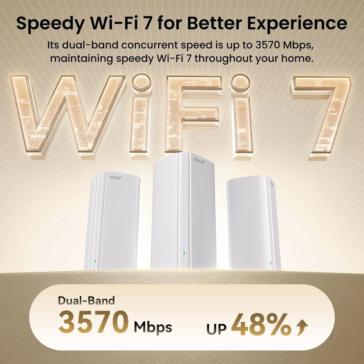 Tenda Nova ME3 Pro 1-Pack BE3600 Whole Home Mesh Wi-Fi7 System - متجر TT Tab للتقنيات الحديثة