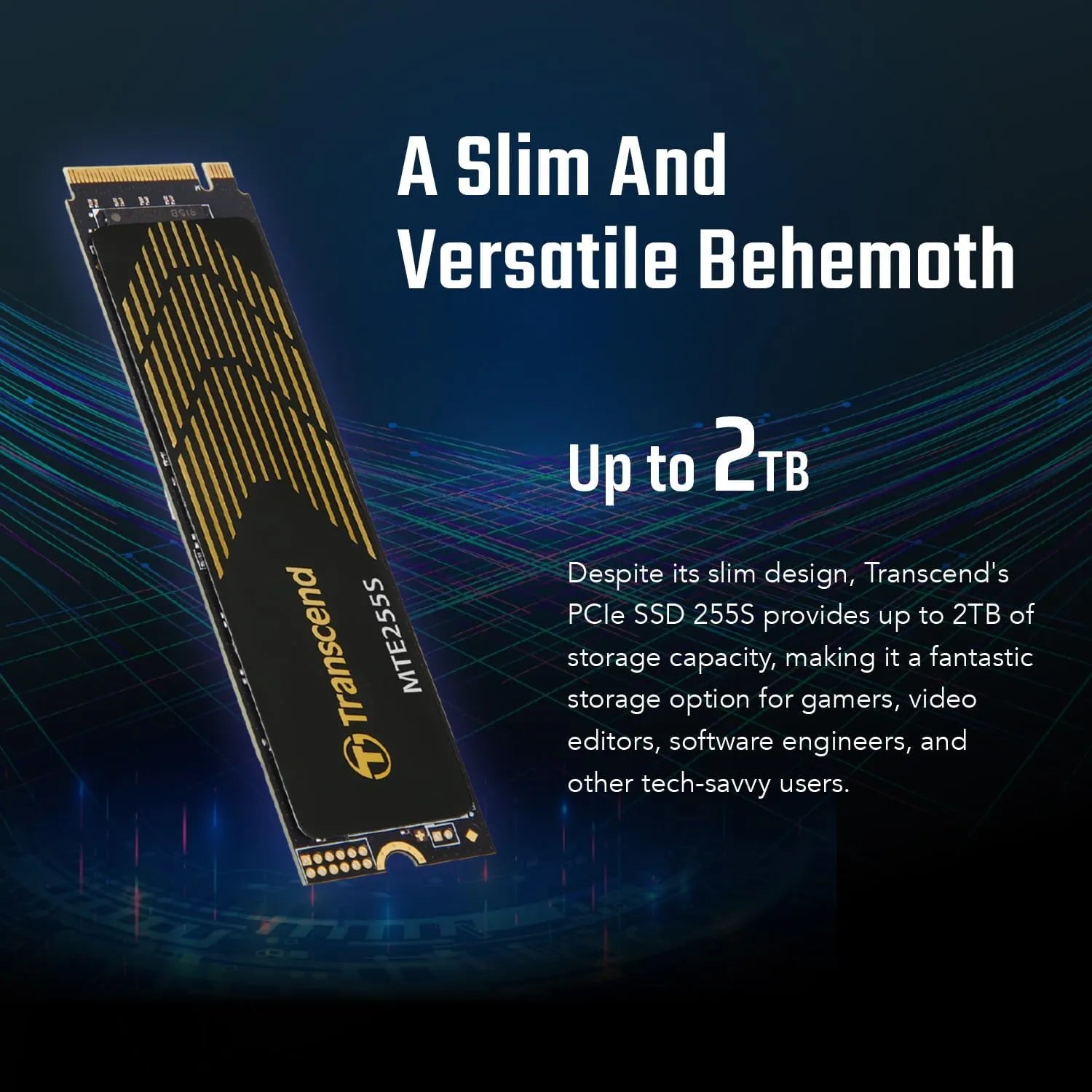 Transcend 255S SSD NVMe Gen4 with Graphene Heat-Spreading Sticker - متجر TT Tab للتقنيات الحديثة - متجر TT Tab للتقنيات الحديثة
