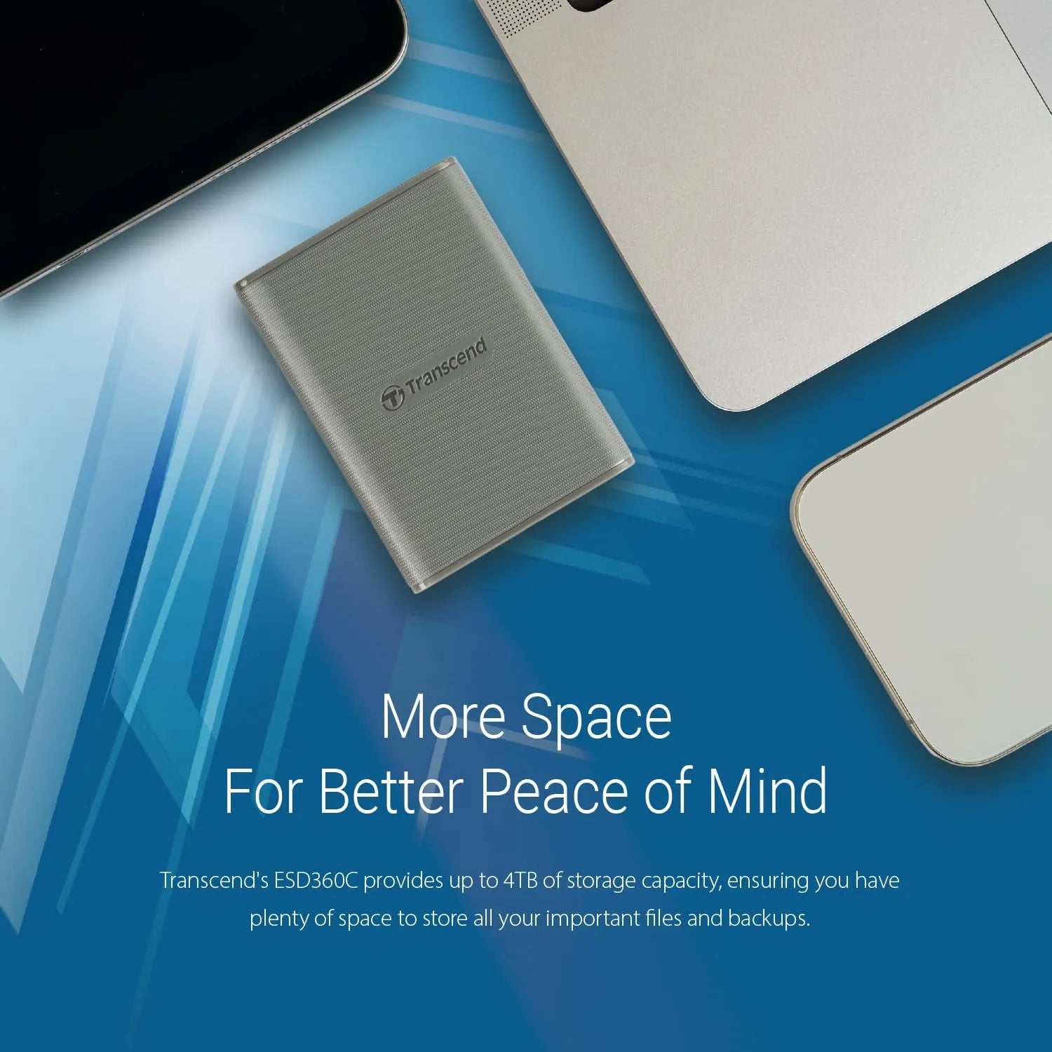 Transcend ESD360C Portable SSD Speed up to 2000MB/s - متجر TT Tab للتقنيات الحديثة