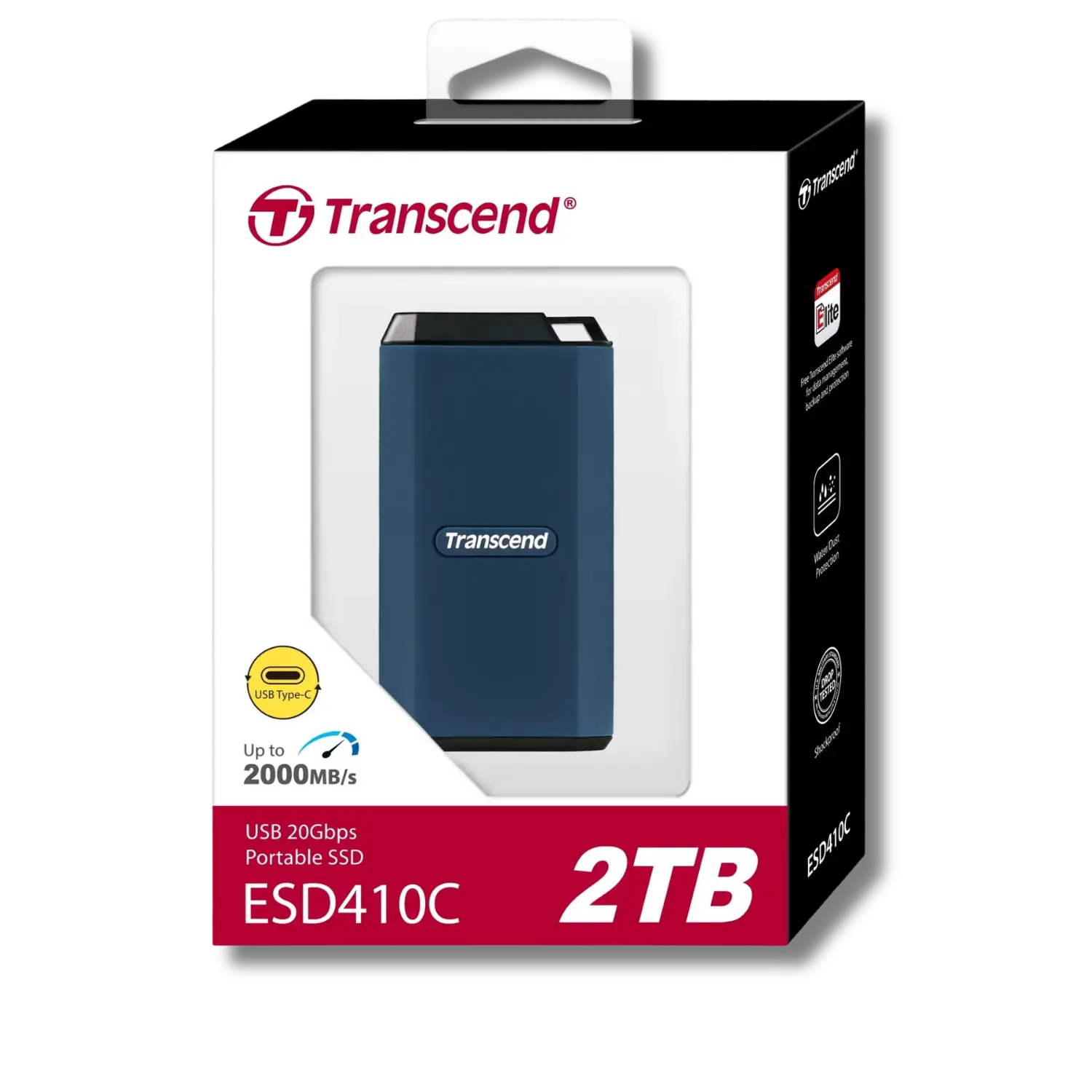 Transcend ESD410C 2000MB/s Portable SSD - متجر TT Tab للتقنيات الحديثة