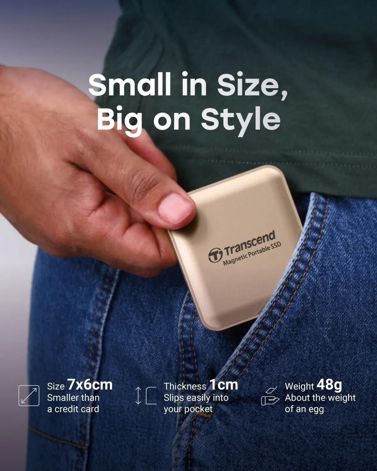 Transcend ESD420 Portable SSD 2000MB/s Support MagSafe
