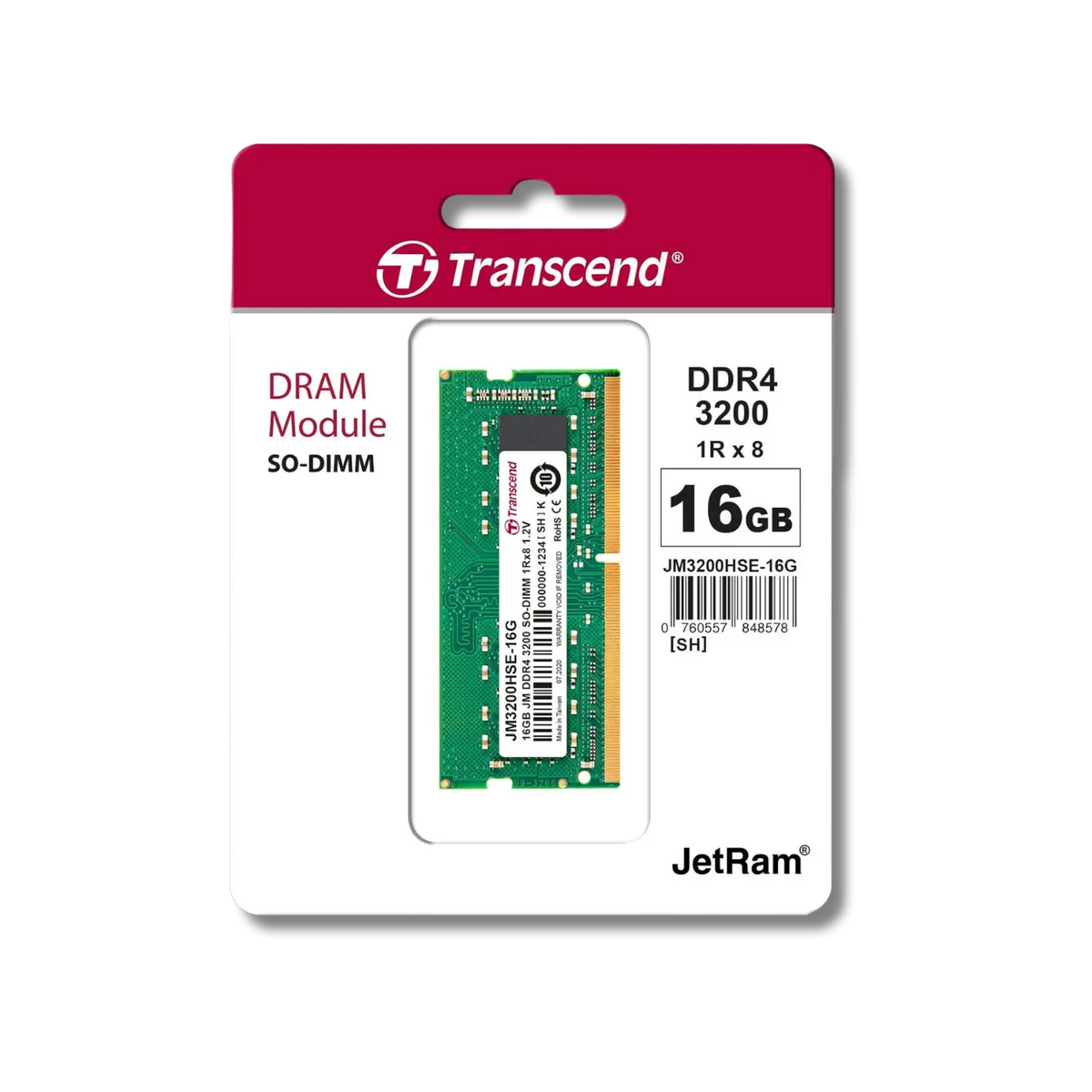 Transcend JetRAM DDR4 3200 SO-DIMM RAM Laptop - متجر TT Tab للتقنيات الحديثة