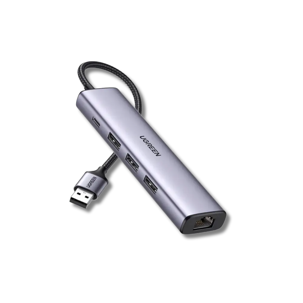 UGREEN 20915 3-Port USB 3.0 Hub with Gigabit Ethernet - متجر TT Tab للتقنيات الحديثة