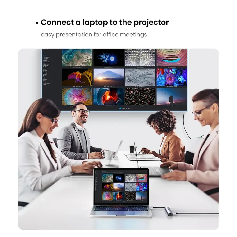 UGREEN 10919 5-in-1 USB-C Hub with 4K@60Hz HDMI & Gigabit Ethernet & 100W PD Input - متجر TT Tab للتقنيات الحديثة