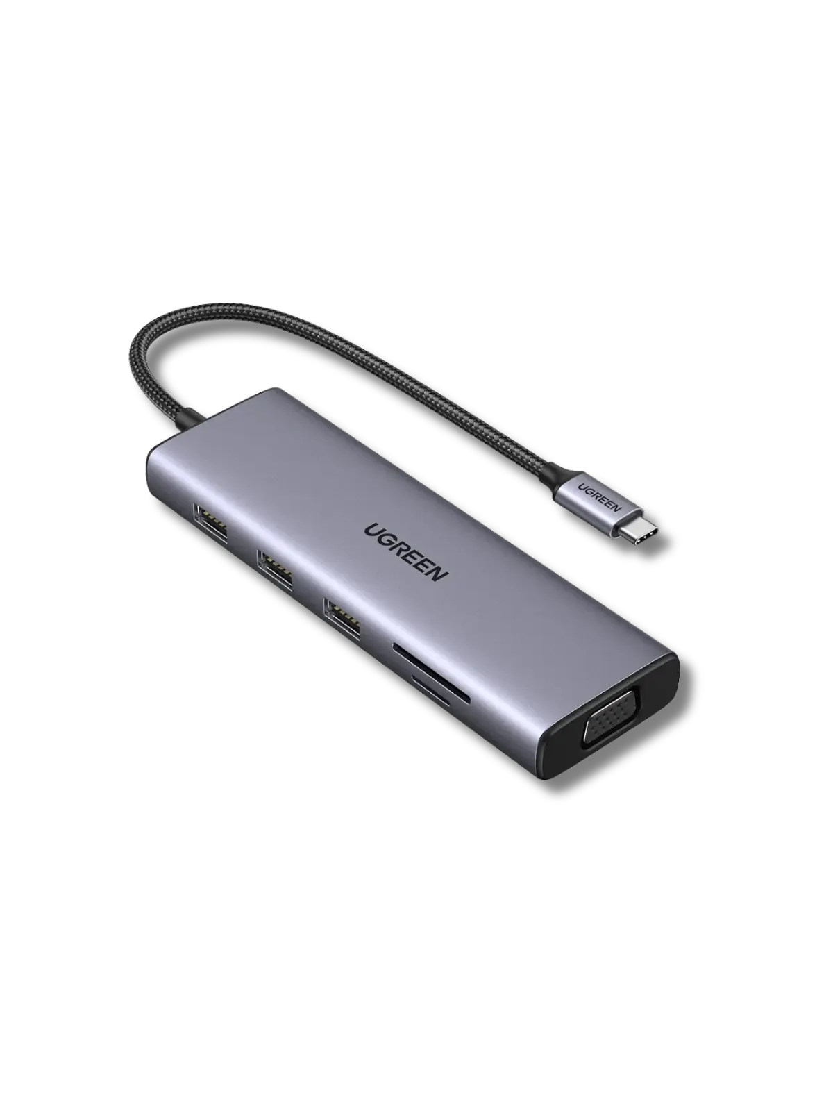 UGREEN 15601 10-in-1 USB-C Docking Station with 4K@30Hz HDMI & VGA & Gigabit Ethernet & 100W PD Input - متجر TT Tab للتقنيات الحديثة