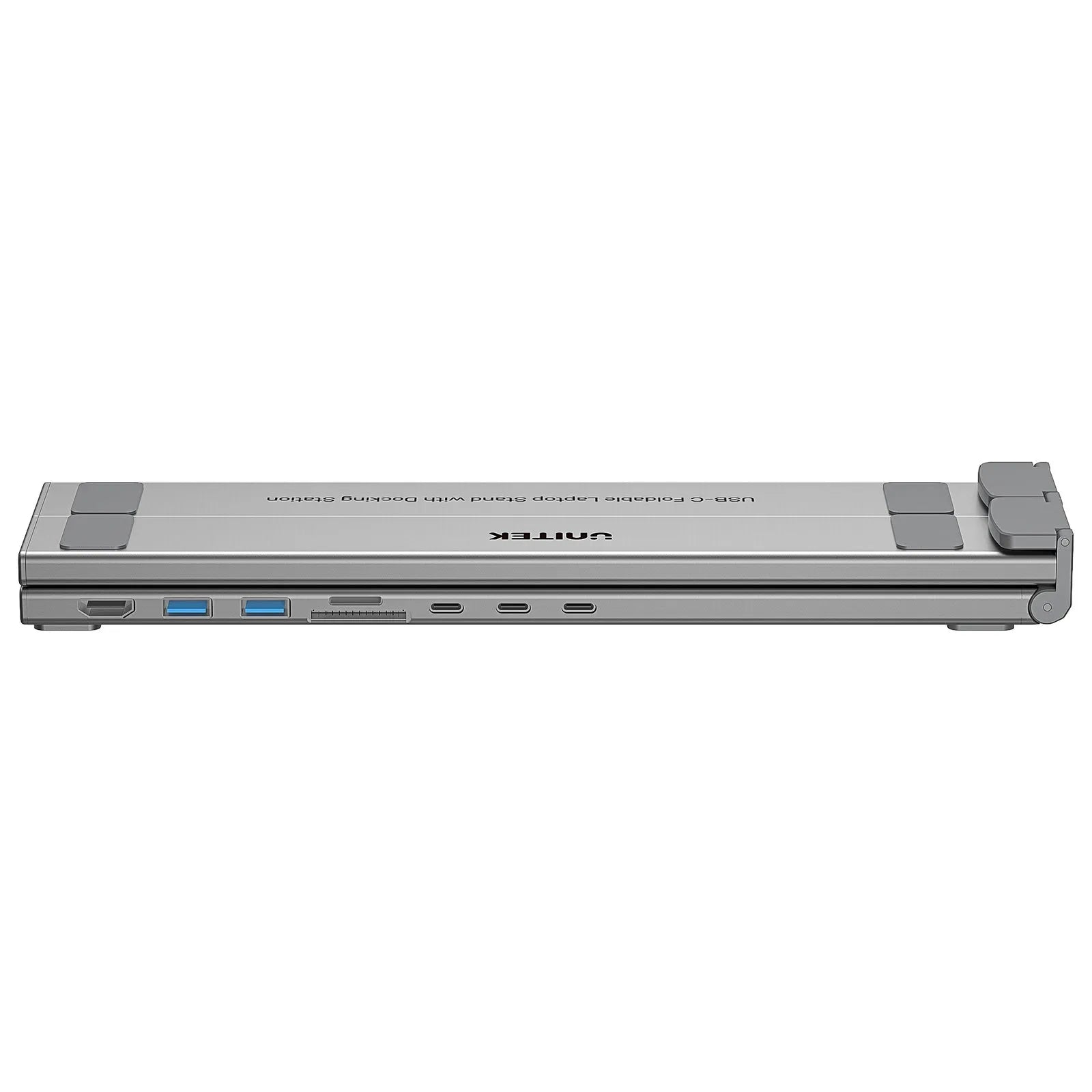 Unitek D1137AGY01 USB-C Foldable Laptop Stand with Docking Station - متجر TT Tab للتقنيات الحديثة