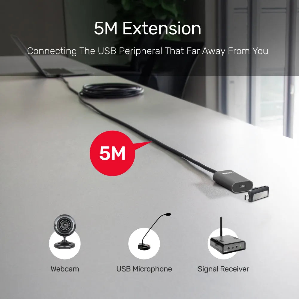 Unitek U305A USB-C Active Extension Cable 5M