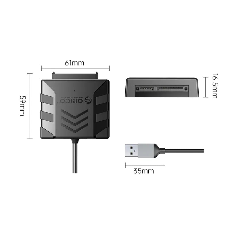 Orico UTS1-3A-03-BK-BP SATA to USB 3.0 Type-A Adapter