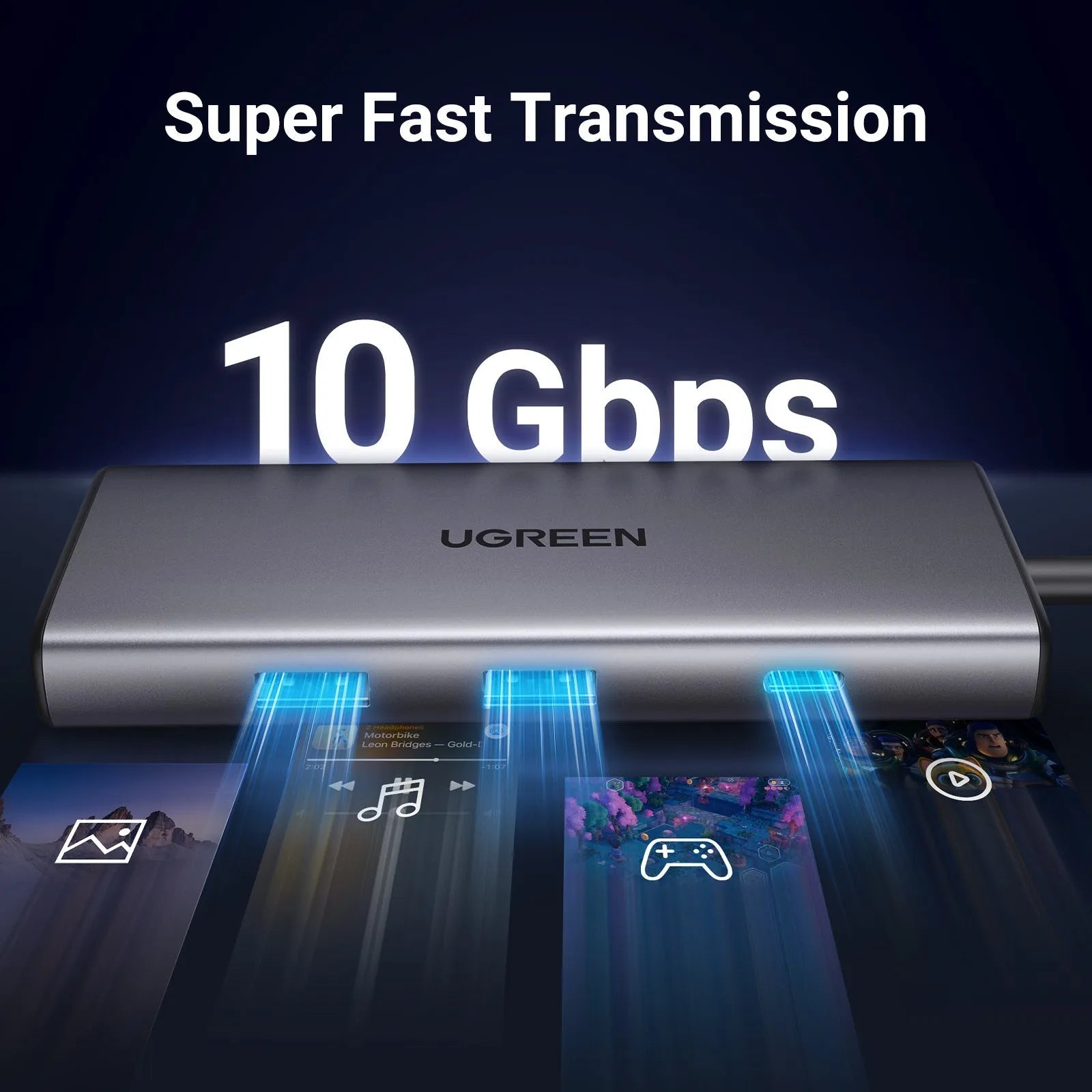 UGREEN Revodok Pro 107 USB-C Hub 7 in 1 - للتقنيات الحديثة TT TAB متجر