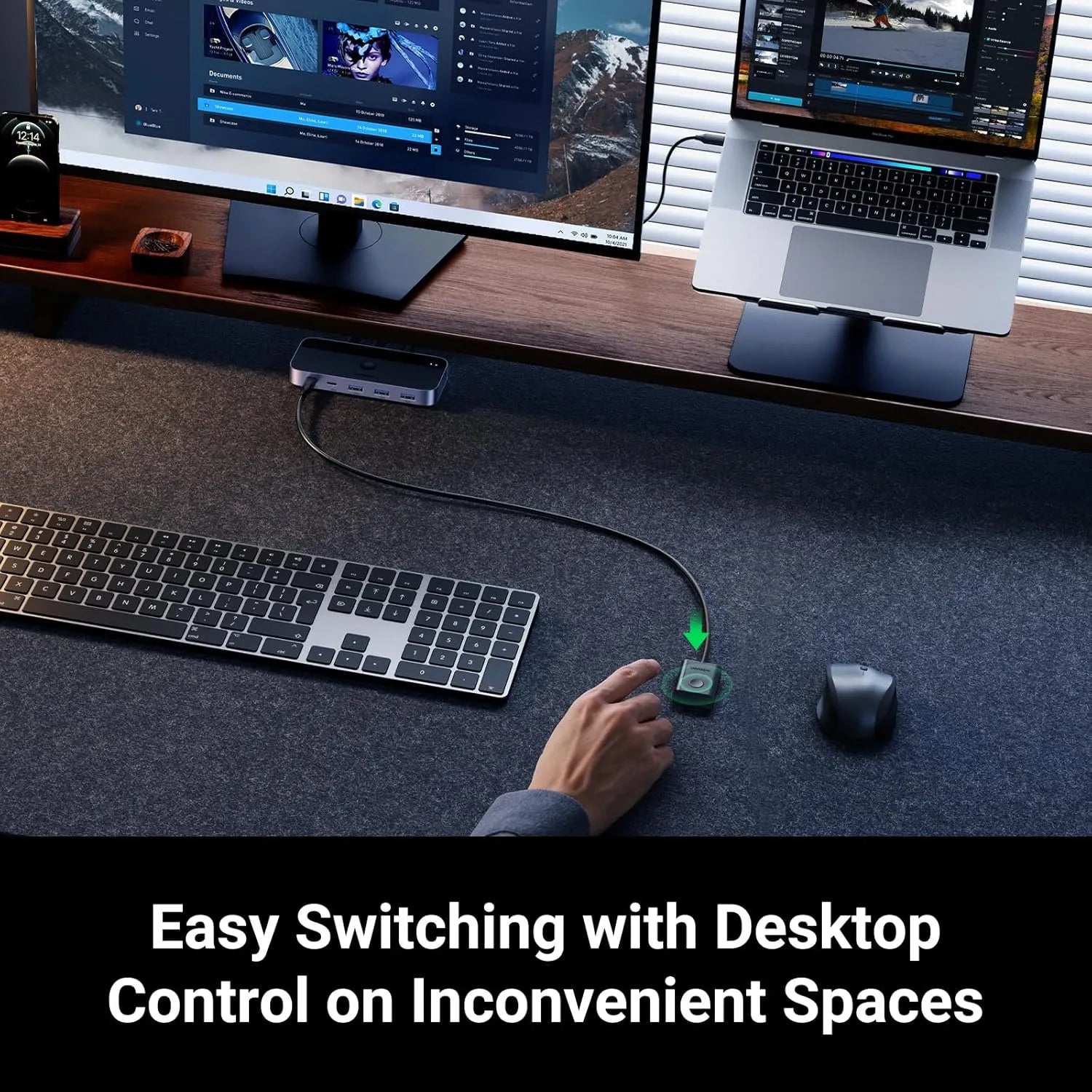Ugreen 25098 USB 3.0 Sharing Switch 2 in 4 Out with Type-C - للتقنيات الحديثة TT TAB متجر