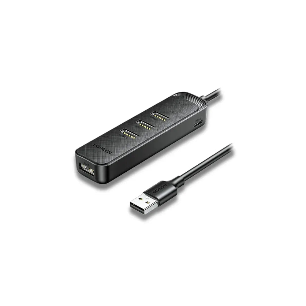 Ugreen CM456 20487 4-Port USB 3.0 Hub with 1m Cable and USB-C Power Input - متجر TT Tab للتقنيات الحديثة