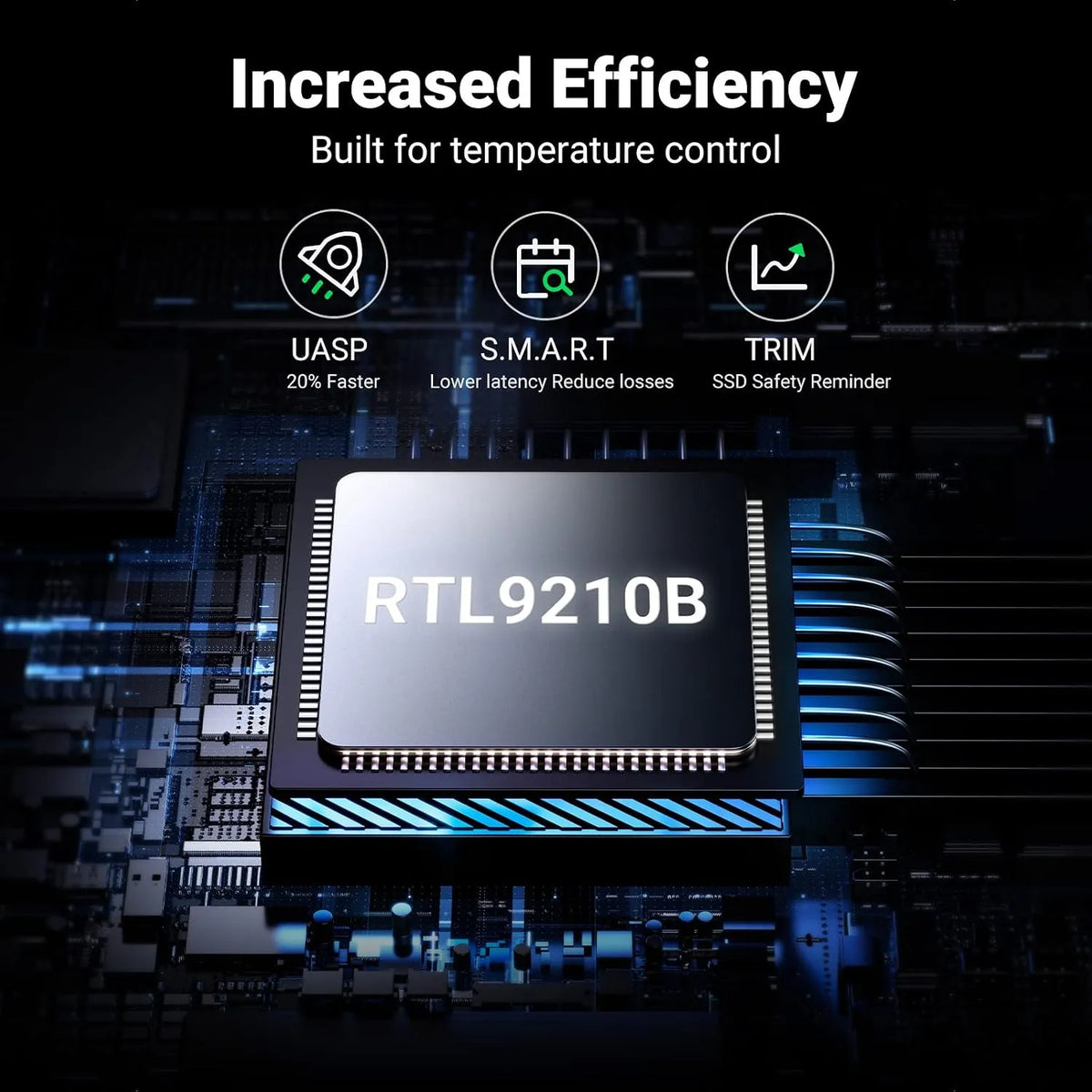 Ugreen CM559 90408 M.2 NVMe/SATA SSD Enclosure 10Gbps with Aluminum Heatsink Cover - متجر TT Tab للتقنيات الحديثة