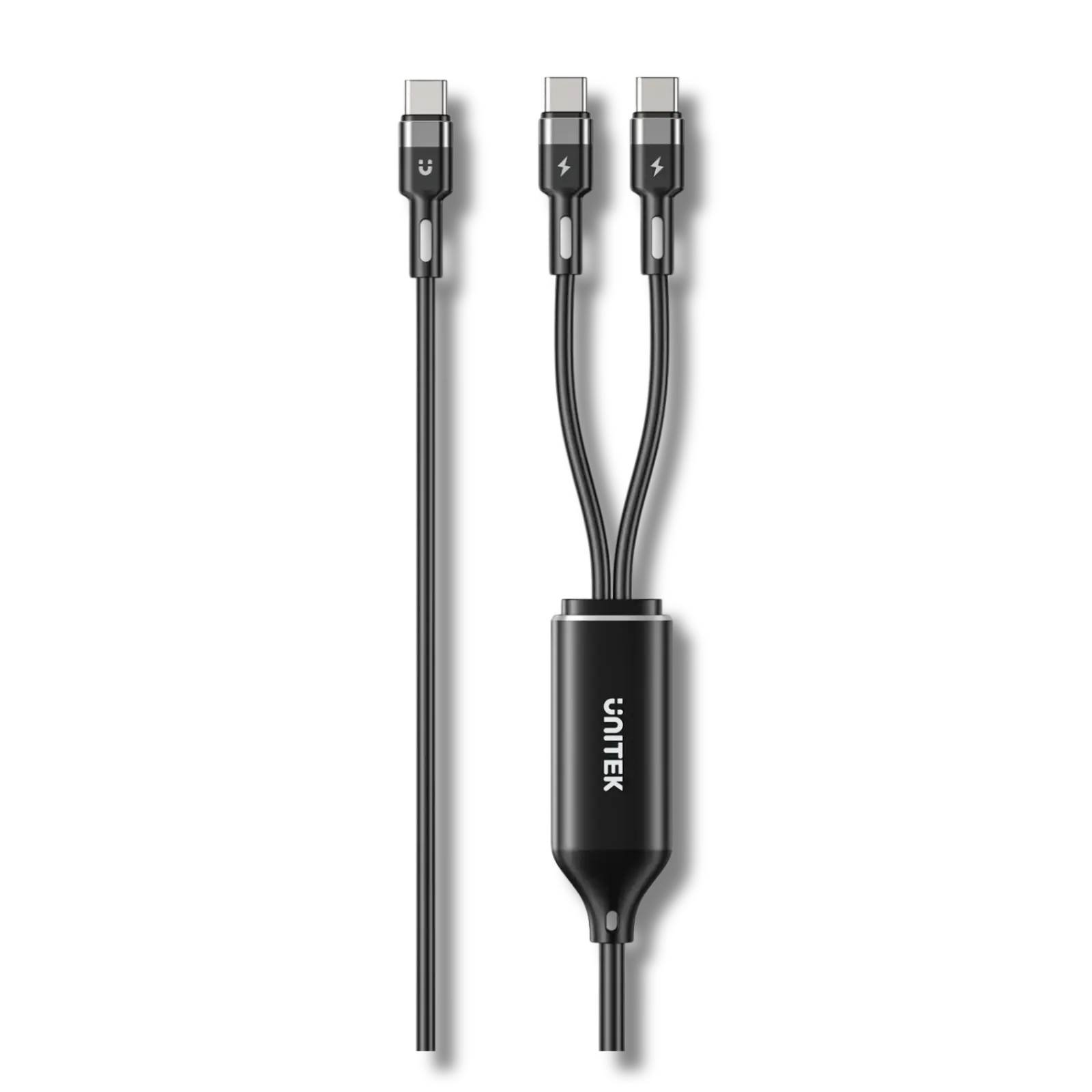 Unitek C14146ABK 100W 2-in-1 USB-C to Dual USB-C Charging Cable 1.8m - متجر TT Tab للتقنيات الحديثة