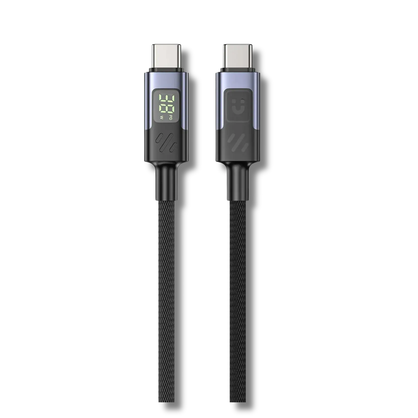 Unitek C14158ABK PD 60W USB-C to USB-C Charging Cable with LED Display - متجر TT Tab للتقنيات الحديثة