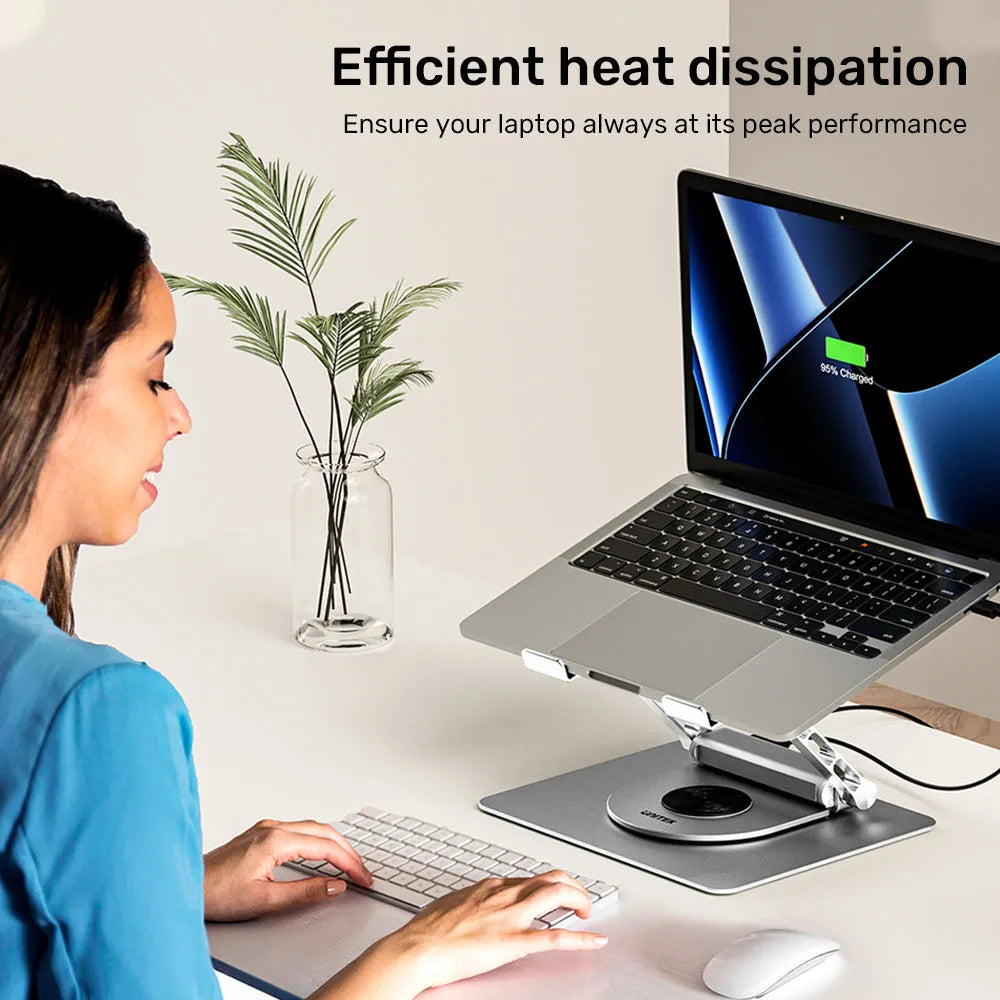 Unitek D1109B Laptop Stand with Detachable USB-C Hub