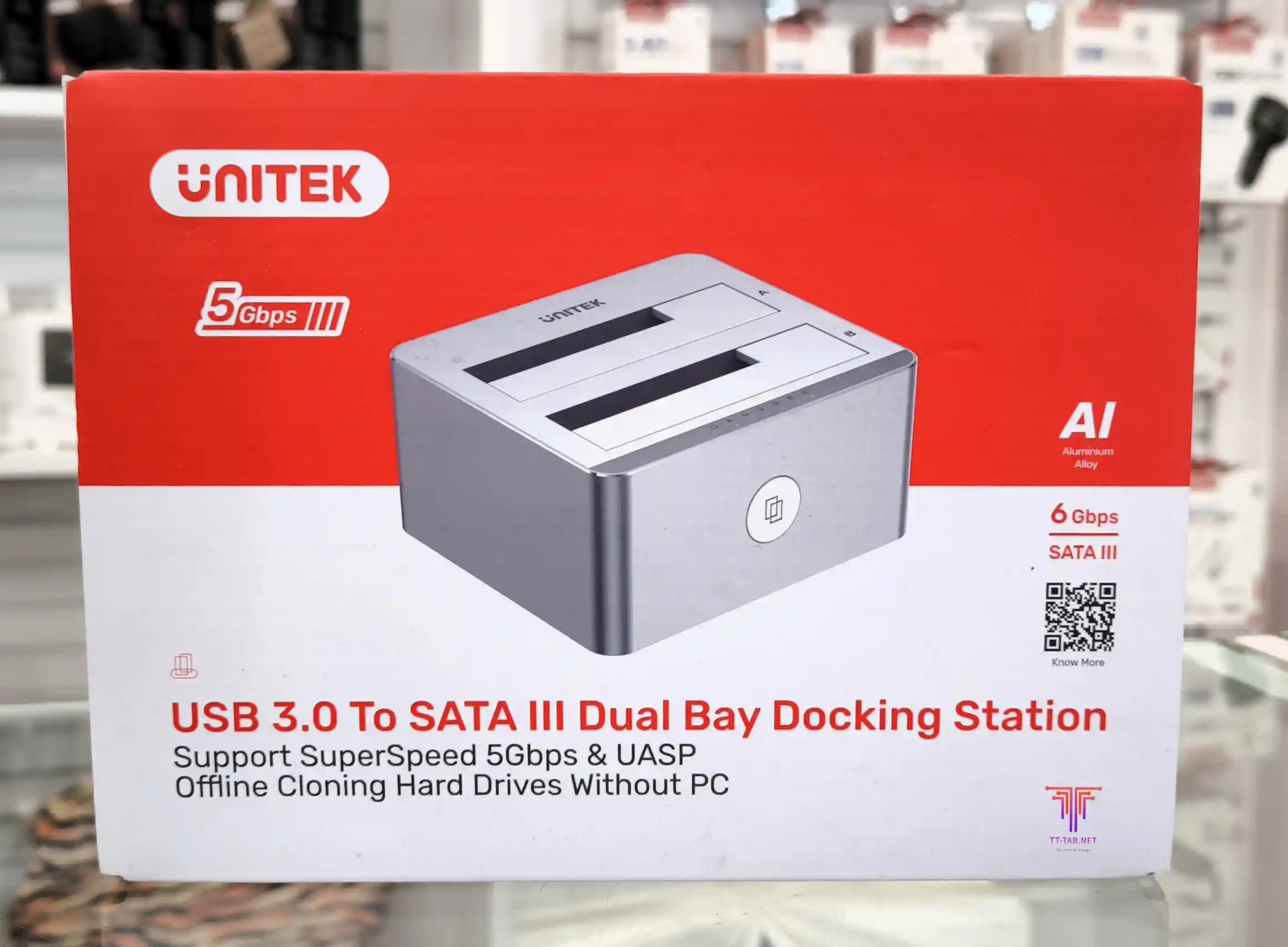 Unitek Dual-Bay SATA 2.5/ 3.5 Docking Station Support Clone