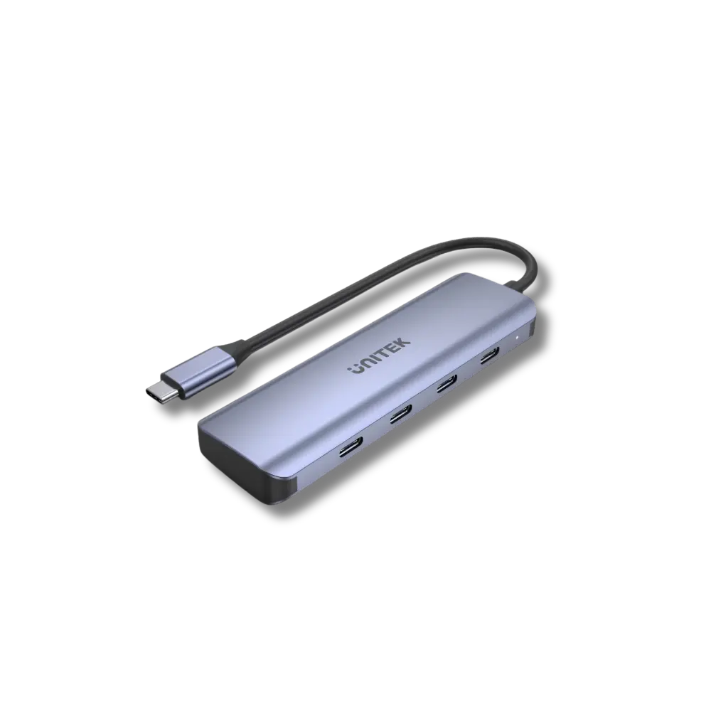 Unitek H1107K uHUB Q4 Next 4-Ports USB-C Hub - متجر TT Tab للتقنيات الحديثة