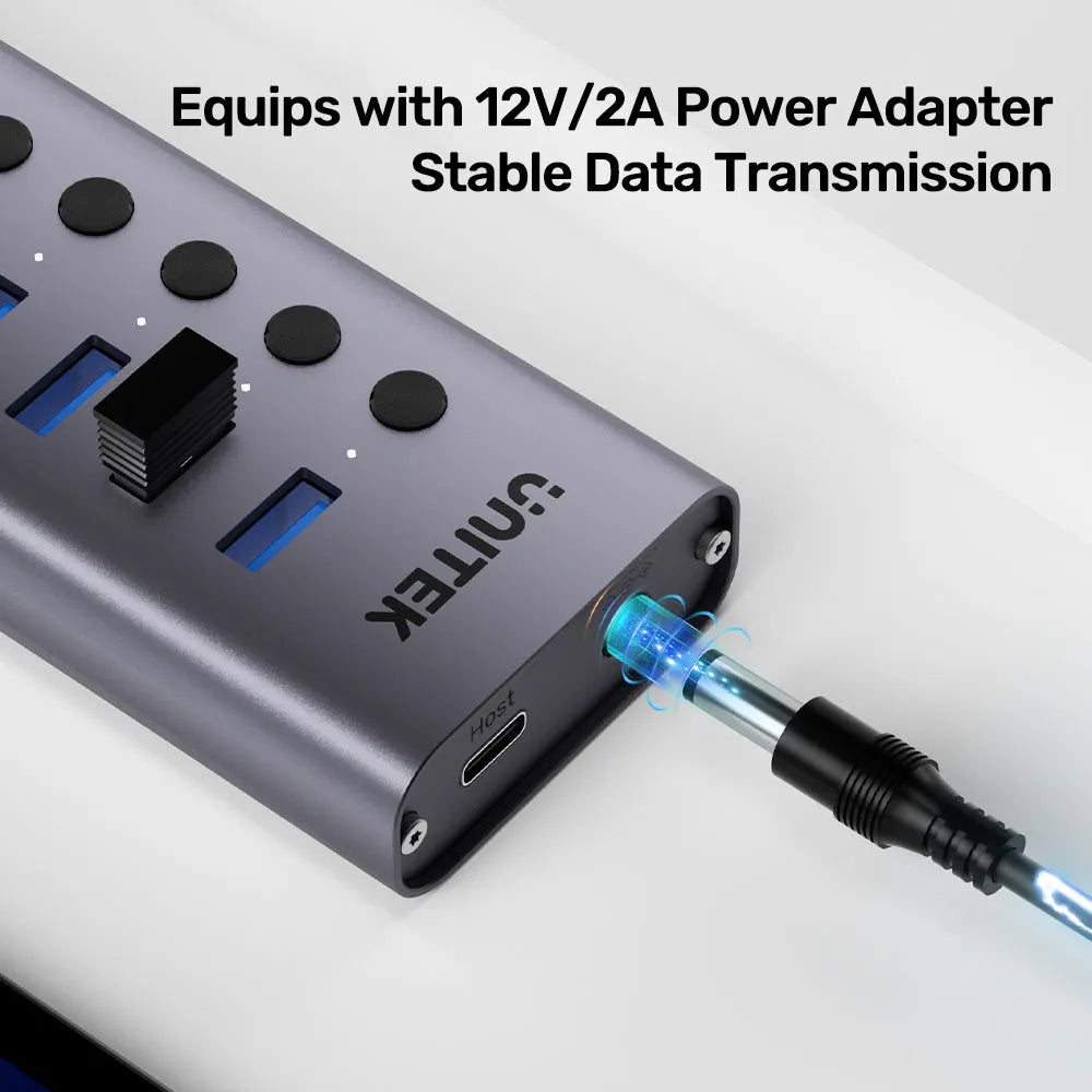 Unitek H1314A01 7-in-1 Individual Switches Hub - متجر TT Tab للتقنيات الحديثة