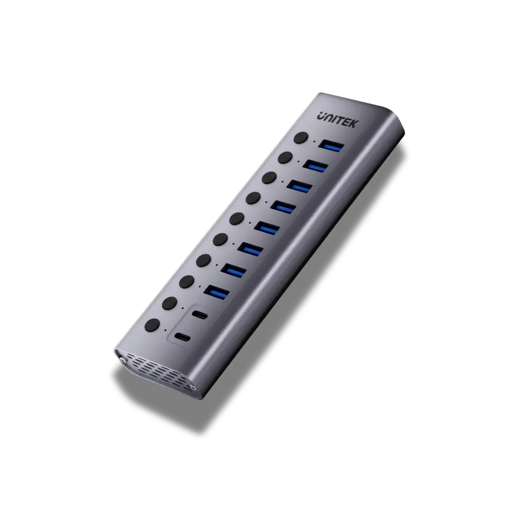 Unitek H1315B 10-in-1 Individual Switches Hub Type-C/A