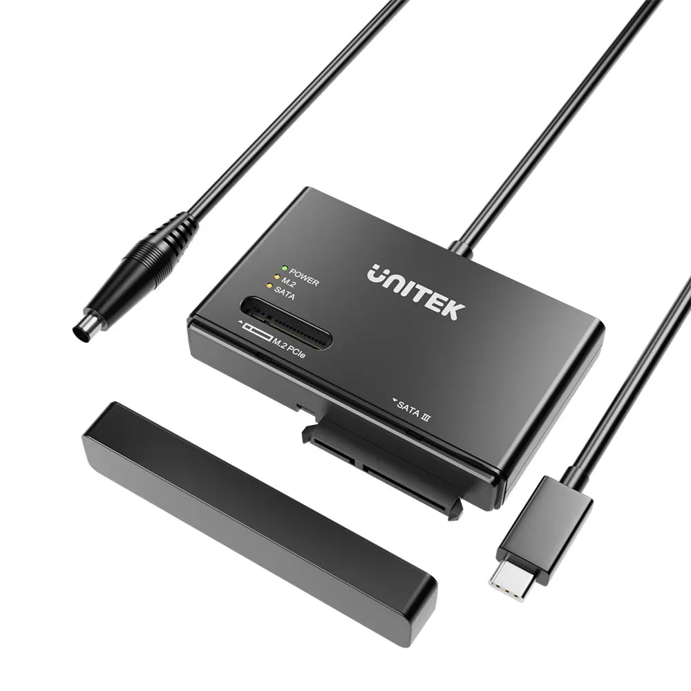 Unitek S1232A01 SSD M.2 NVMe and SATA 2.5/3.5 Enclosure Adapter - متجر TT Tab للتقنيات الحديثة