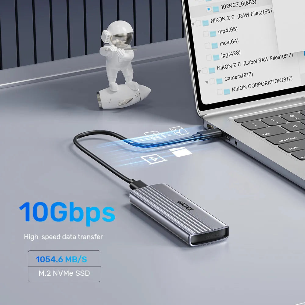Unitek S1241B01 M.2 PCIe NVMe SSD Enclosure Support up to 8TB - للتقنيات الحديثة TT TAB متجر