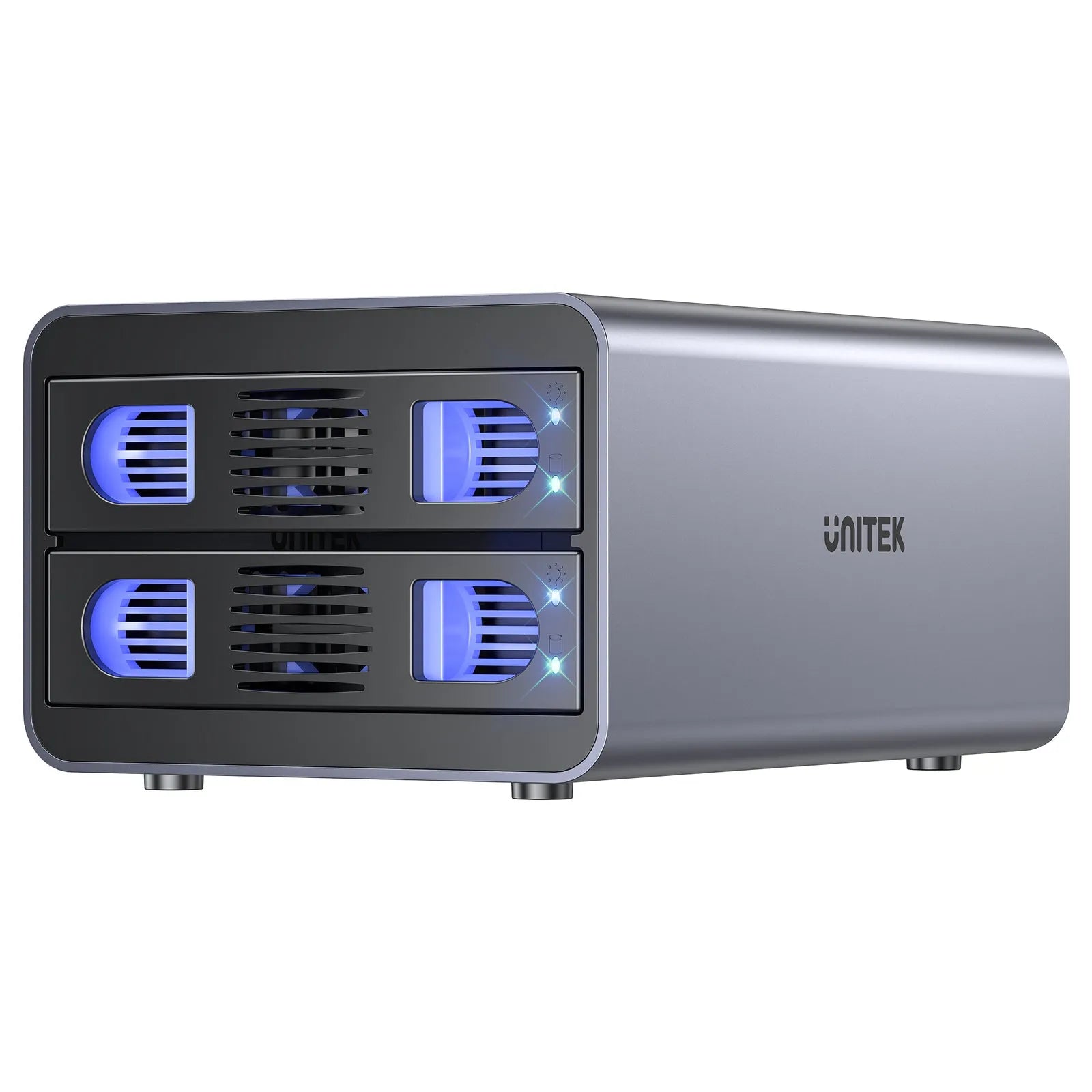 Unitek S1308C 2 Bay USB-C RAID External Hard Drive Enclosure