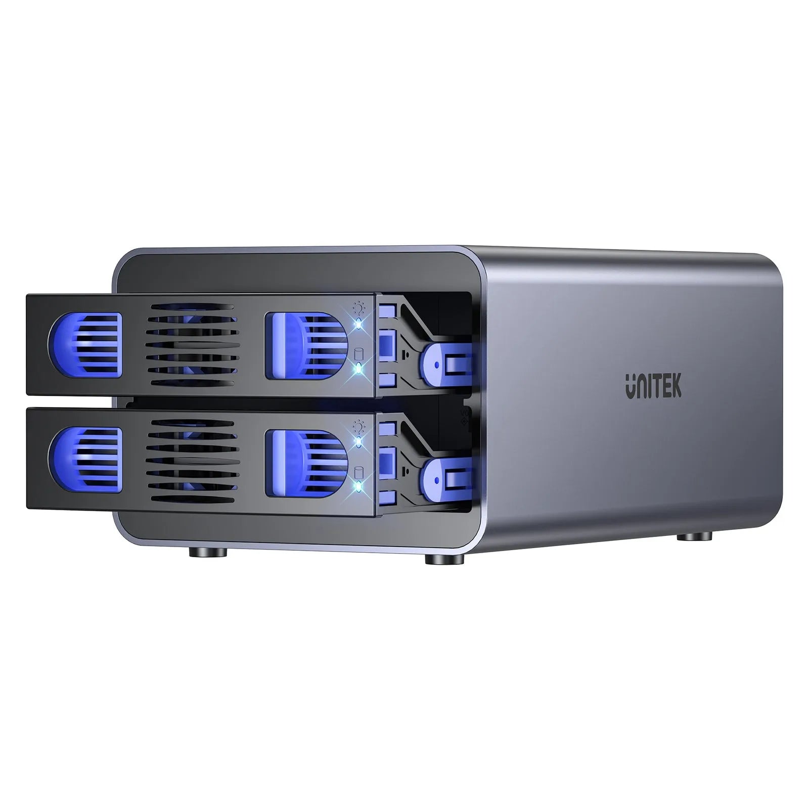 Unitek S1308C 2 Bay USB-C RAID External Hard Drive Enclosure