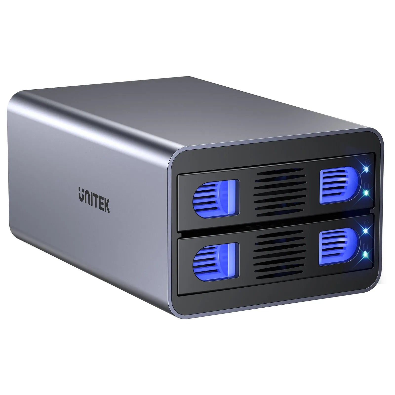 Unitek S1308C 2 Bay USB-C RAID External Hard Drive Enclosure