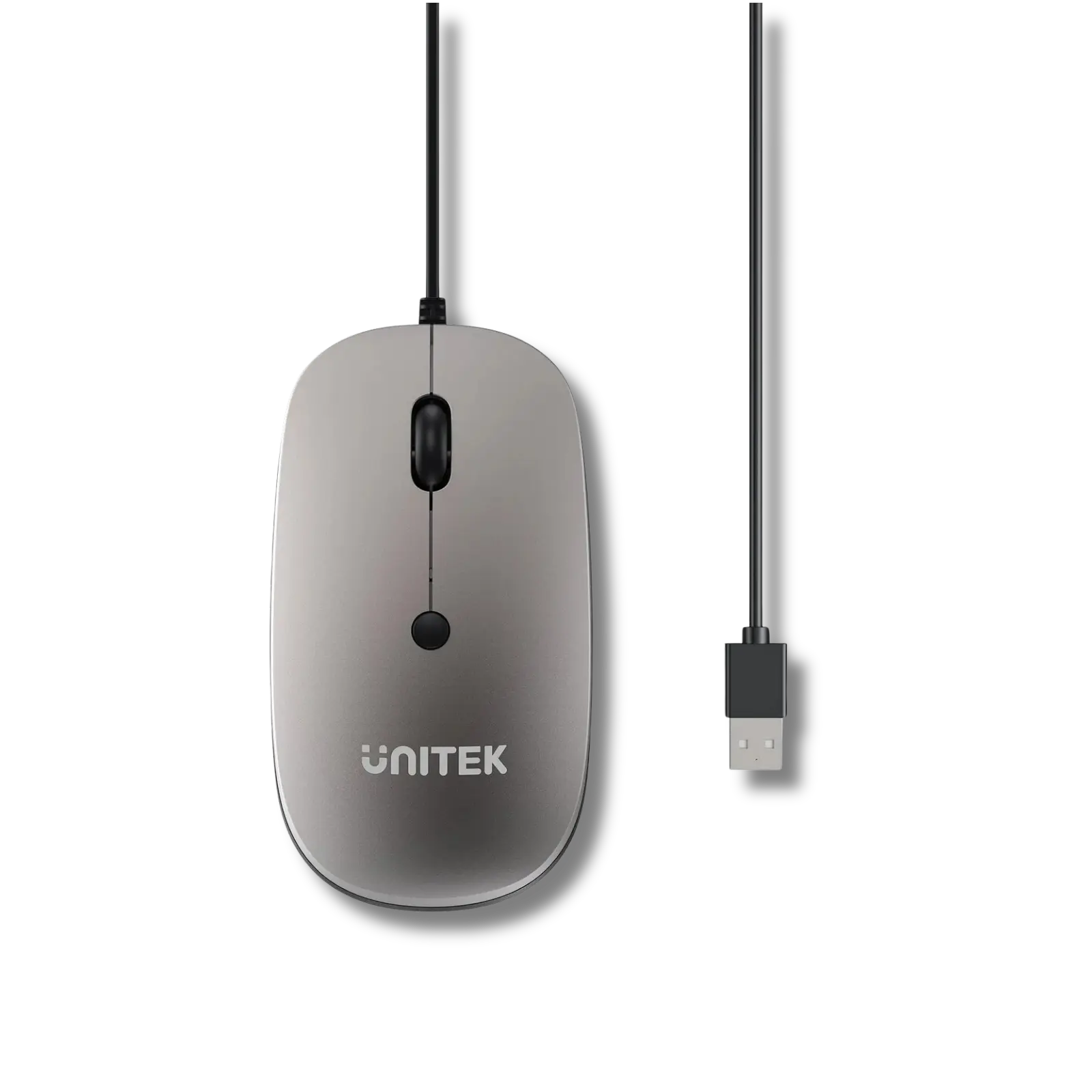 Unitek SlimTrack Wired Optical Mouse with Quiet Clicks - متجر TT Tab للتقنيات الحديثة