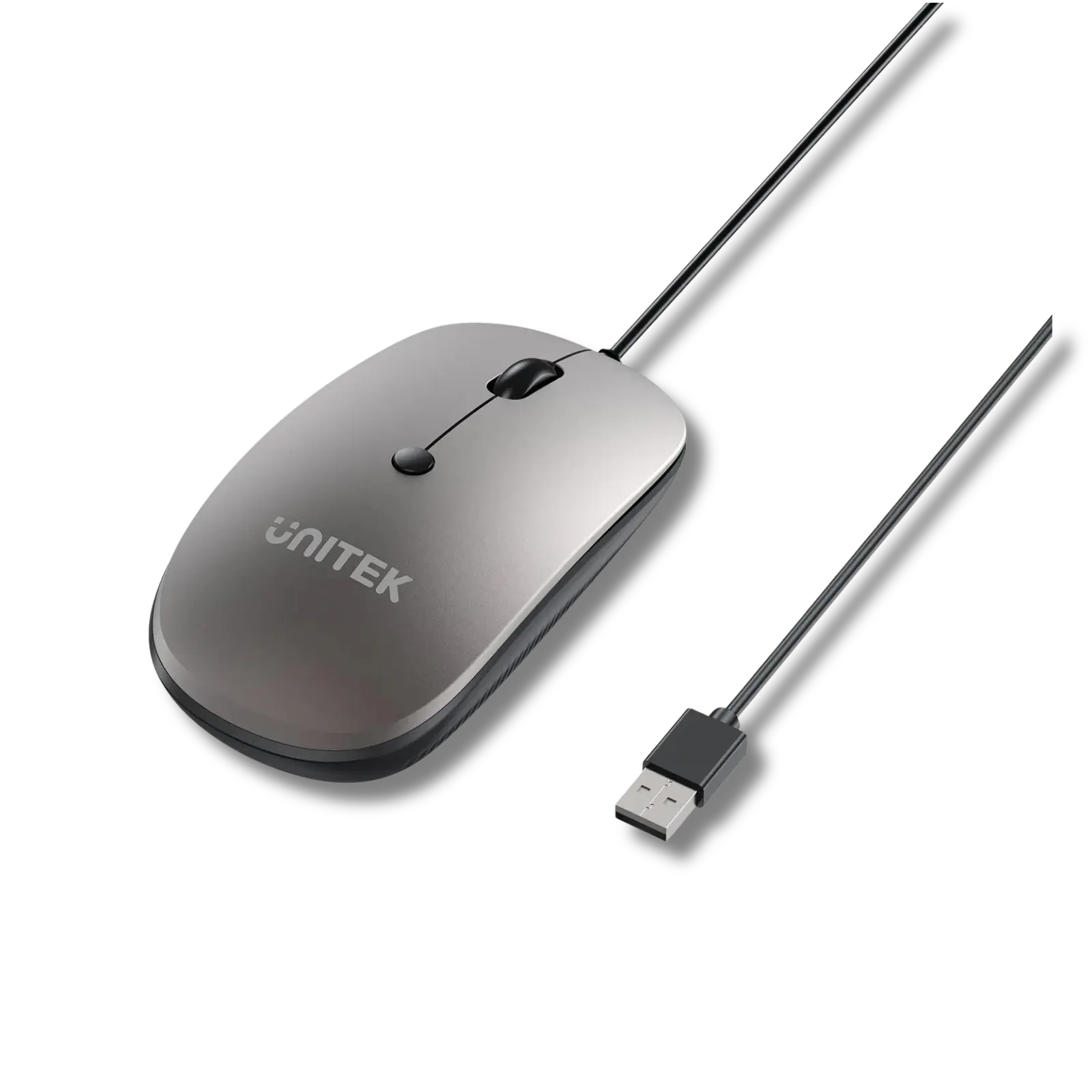 Unitek SlimTrack Wired Optical Mouse with Quiet Clicks - متجر TT Tab للتقنيات الحديثة