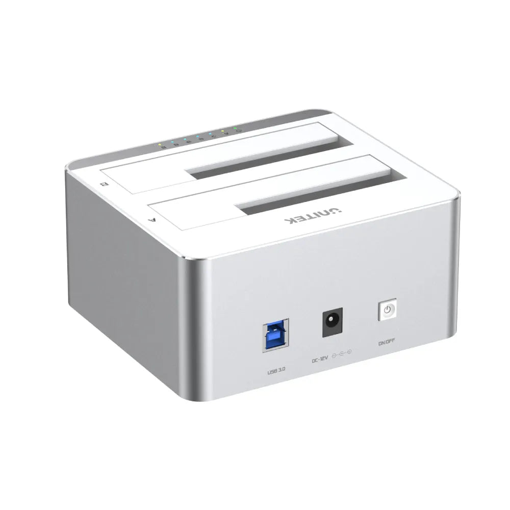 Unitek Y-3026 Dual-Bay SATA 2.5/ 3.5 Docking Station Support Clone